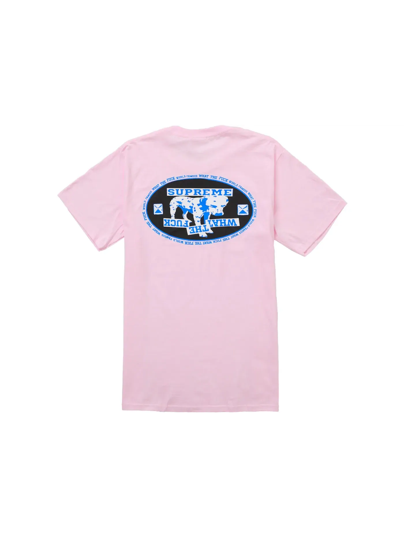Мужская футболка с принтом Supreme Dalmatian Tee — изображение 1 из 2, розовый