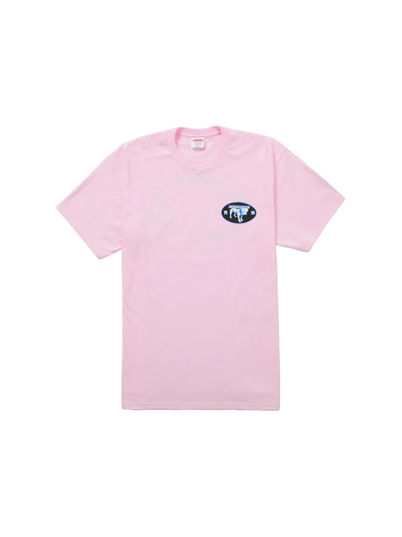 Мужская футболка с принтом Supreme Dalmatian Tee — изображение 2 из 2, розовый