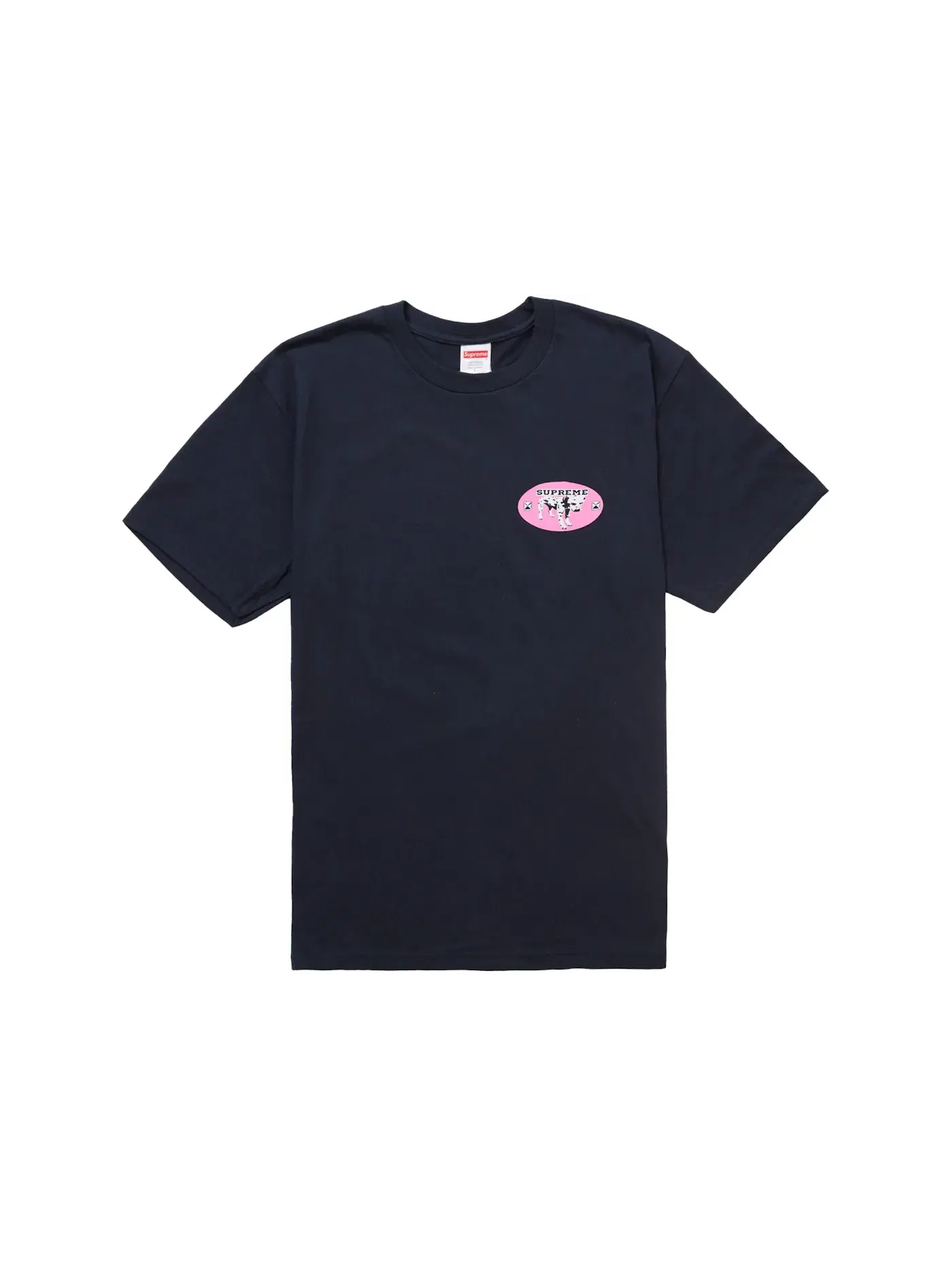 Мужская футболка с принтом Supreme Dalmatian Tee Supreme — изображение 2 из 2, темно-синий