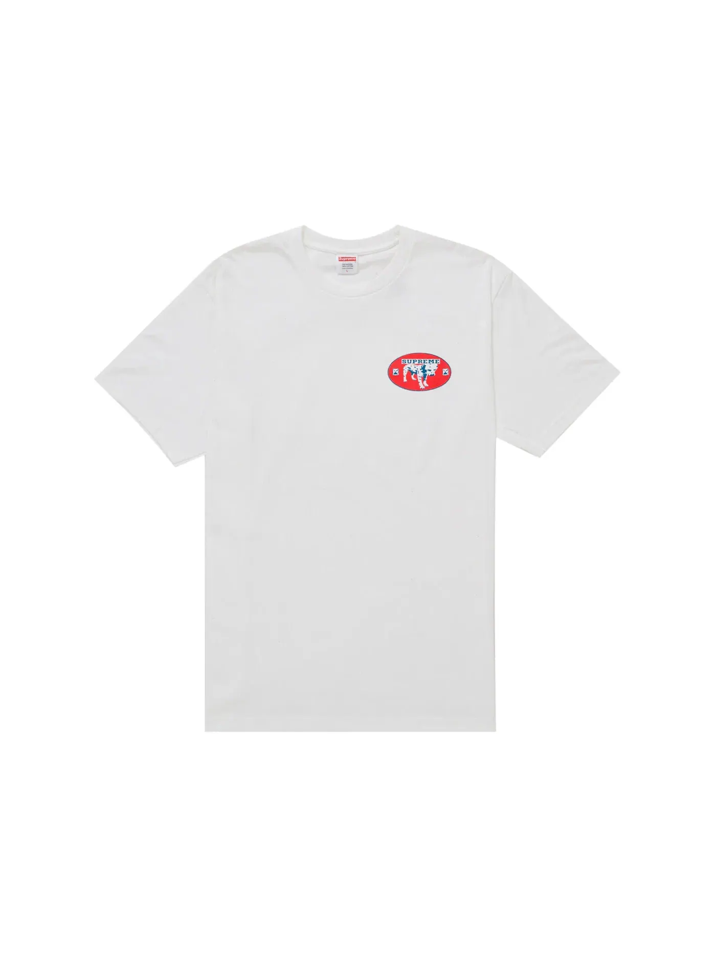 Мужская футболка с принтом Supreme Dalmatian Tee Supreme — изображение 2 из 2, белый