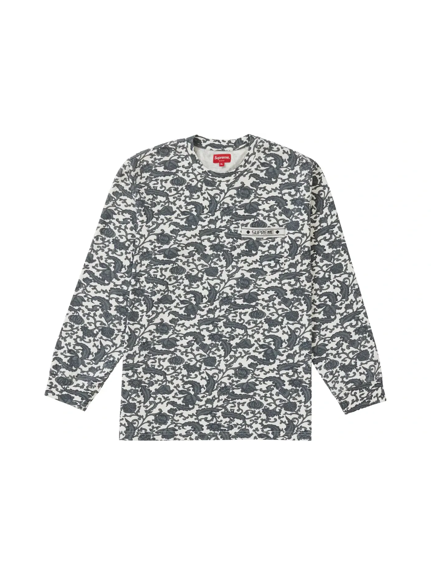 Мужская футболка Supreme L/S Top — изображение 1 из 1, черный