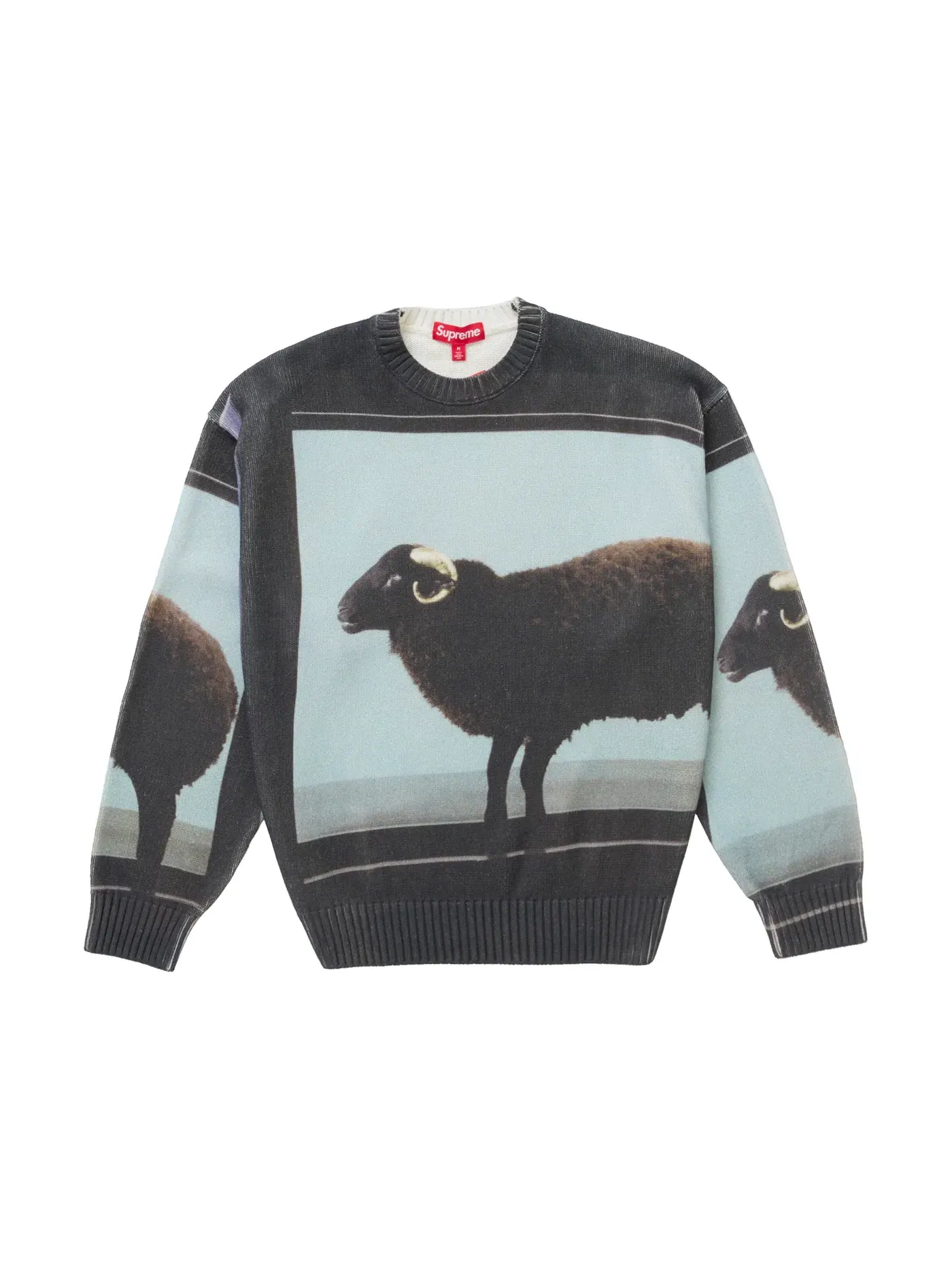 Мужской свитер с принтом Supreme Black — изображение 1 из 2