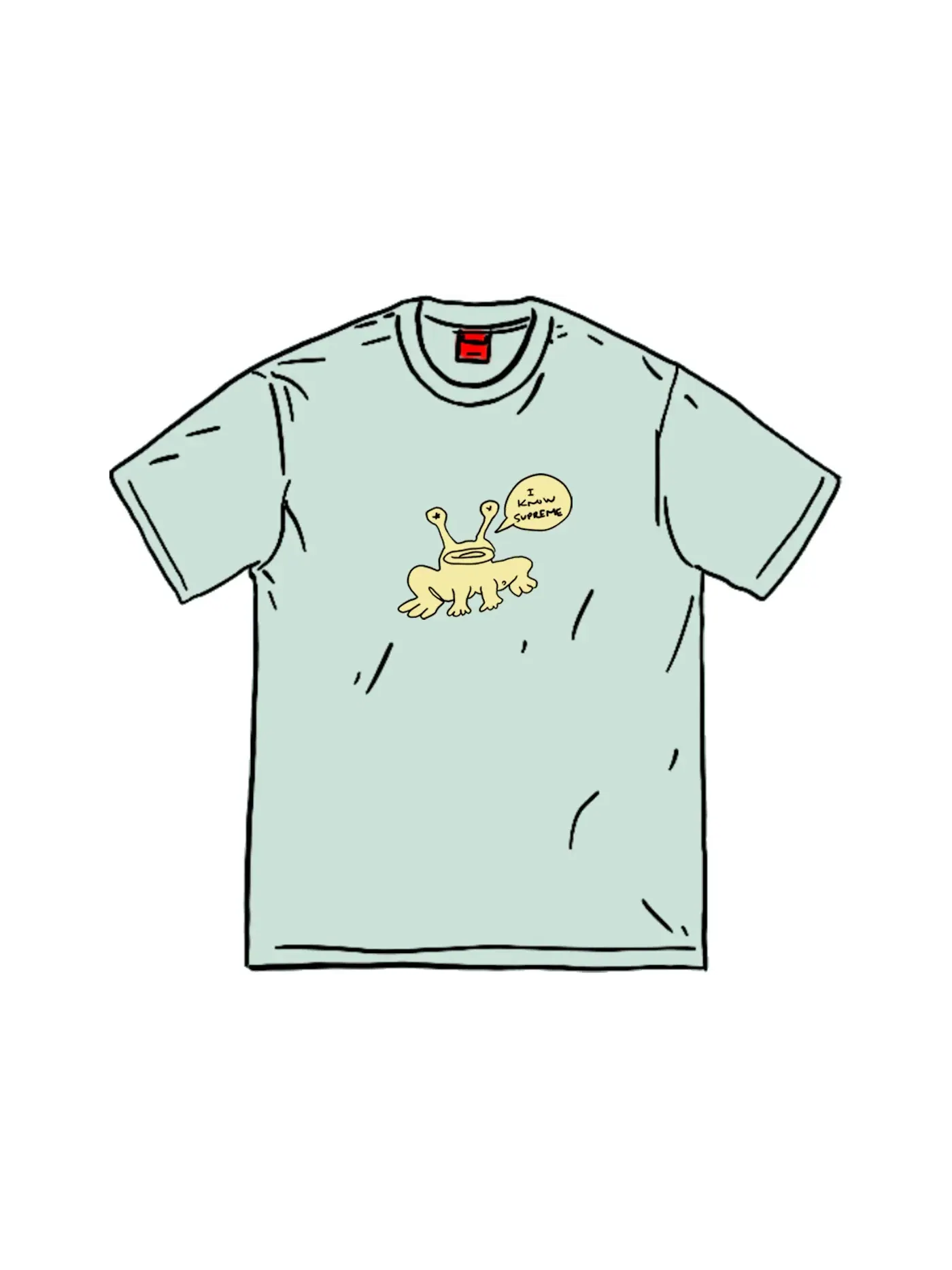 Мужская футболка с принтом Frog Tee Supreme — изображение 1 из 1, зеленый