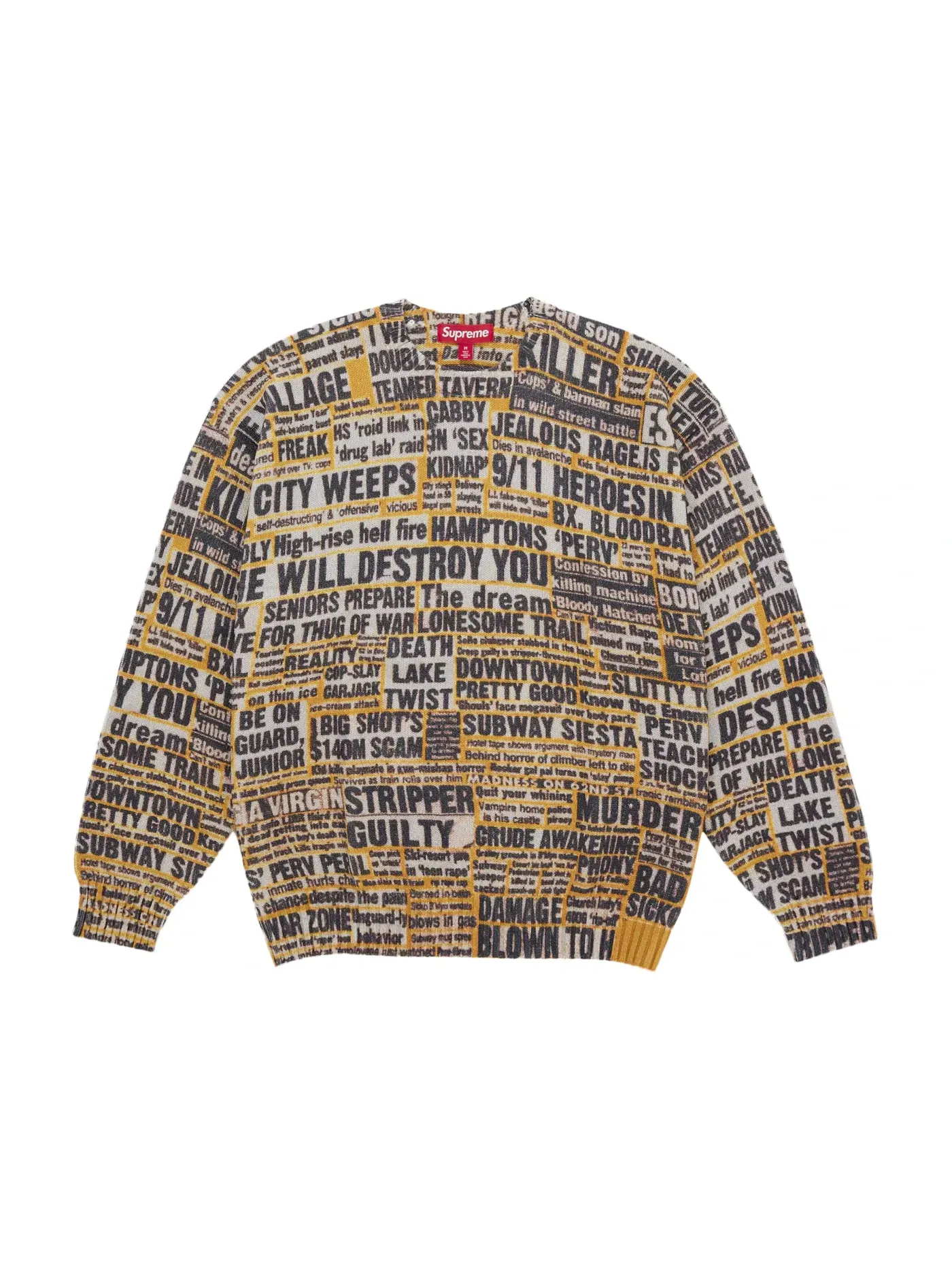 Мужской свитер с принтом Supreme Dash Snow Sweater — изображение 1 из 2, мульти