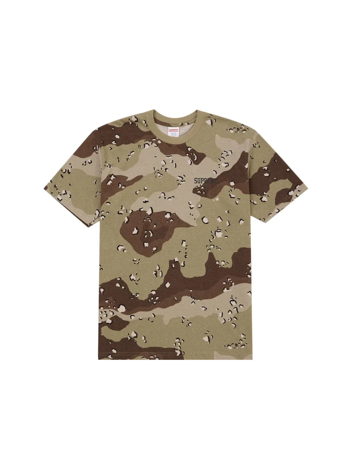 Мужская футболка с принтом Supreme, Chocolate Chip Camo — изображение 2 из 2
