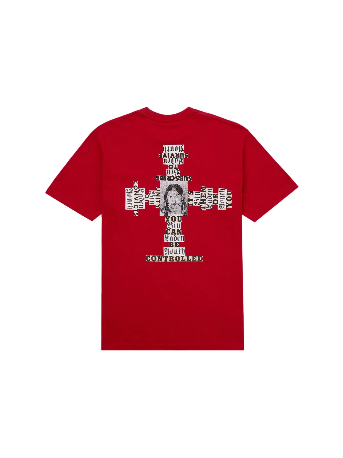 Мужская футболка с принтом Supreme Tee (FW25) — изображение 1 из 2, красный