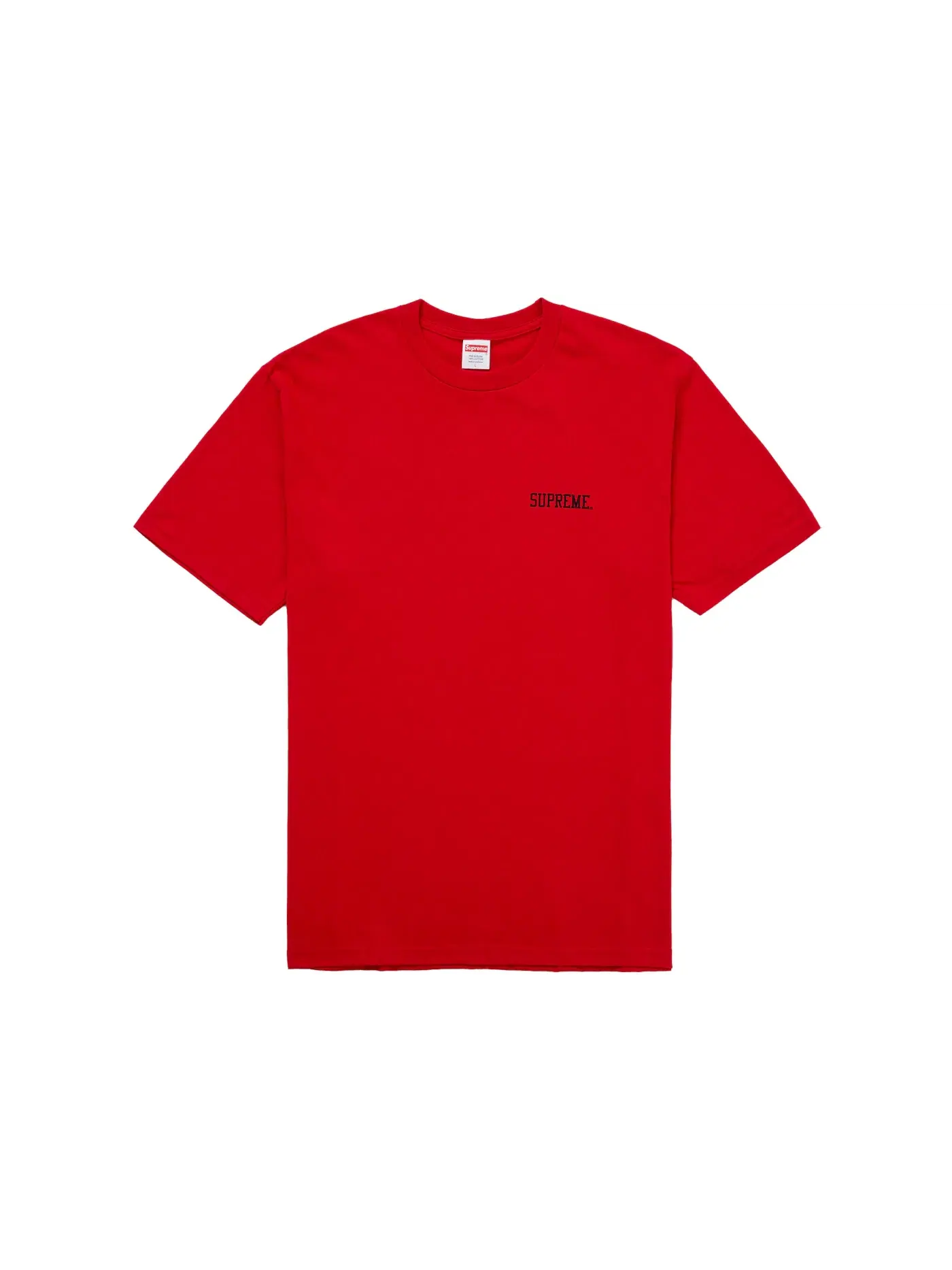 Мужская футболка с принтом Supreme Tee (FW25) — изображение 2 из 2, красный