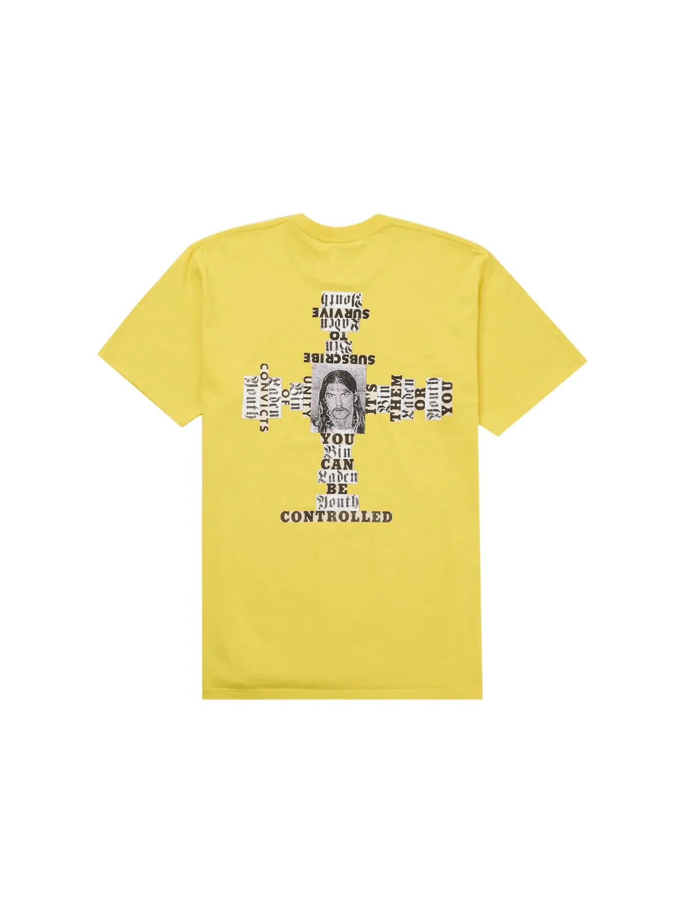Мужская футболка с принтом Supreme Tee (FW25) — изображение 1 из 2, желтый