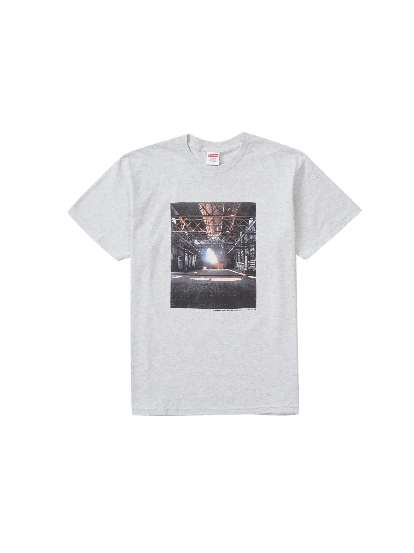 Мужская футболка с принтом Supreme Tee — изображение 1 из 2, серый