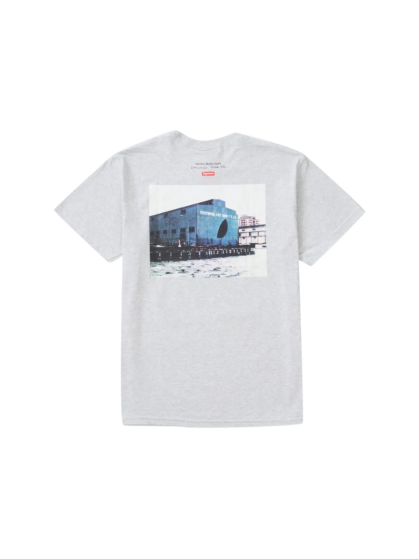 Мужская футболка с принтом Supreme Tee — изображение 2 из 2, серый