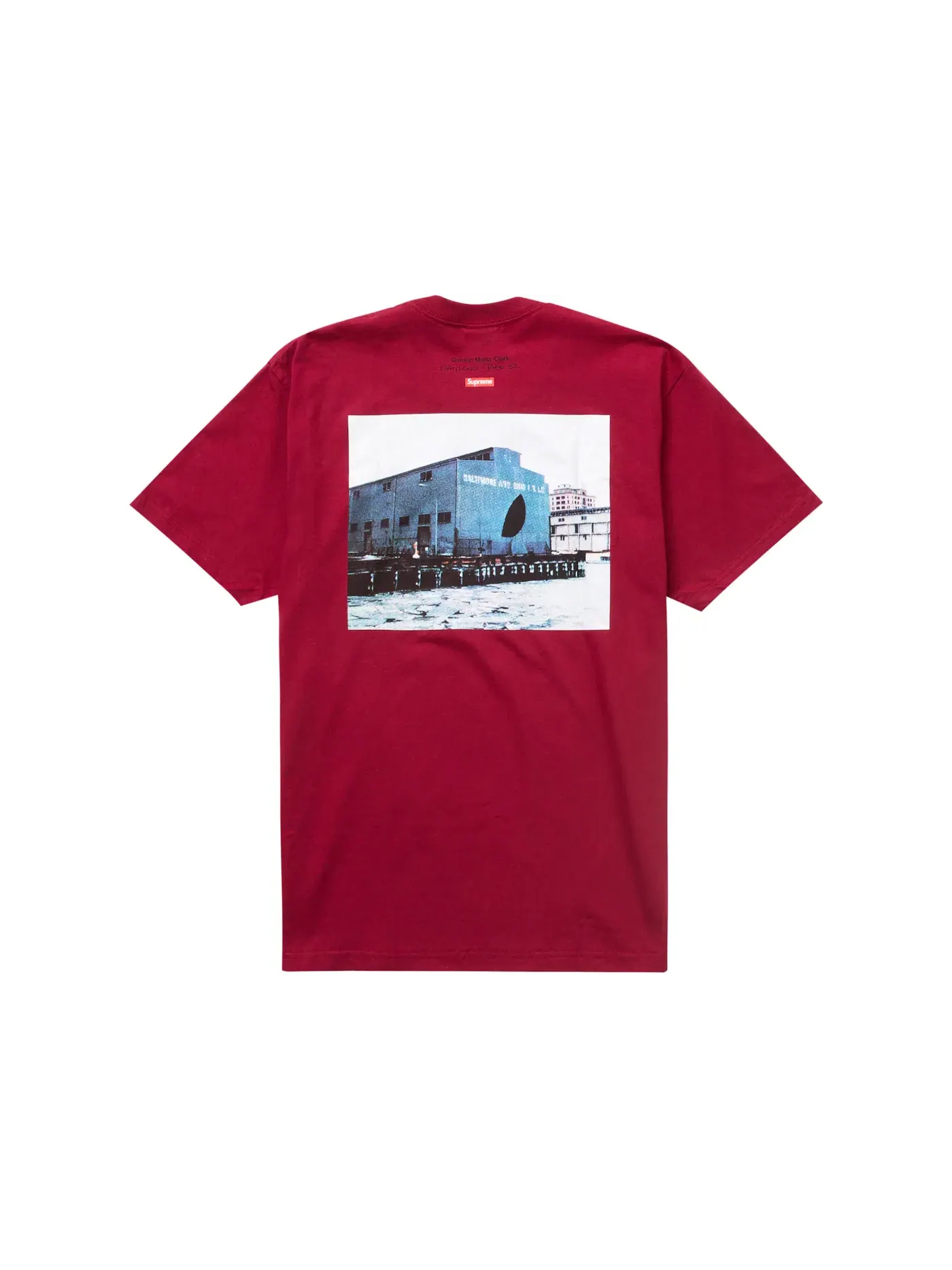 Мужская футболка с принтом Supreme Tee — изображение 2 из 2, красный