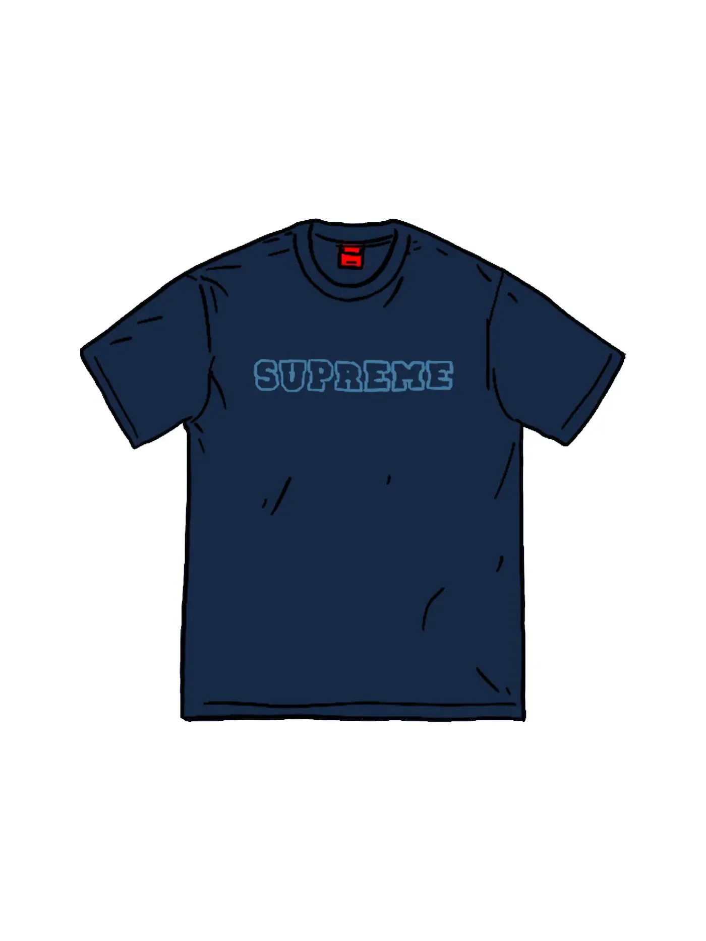 Мужская футболка Supreme S/S Top — изображение 1 из 1, темно-синий