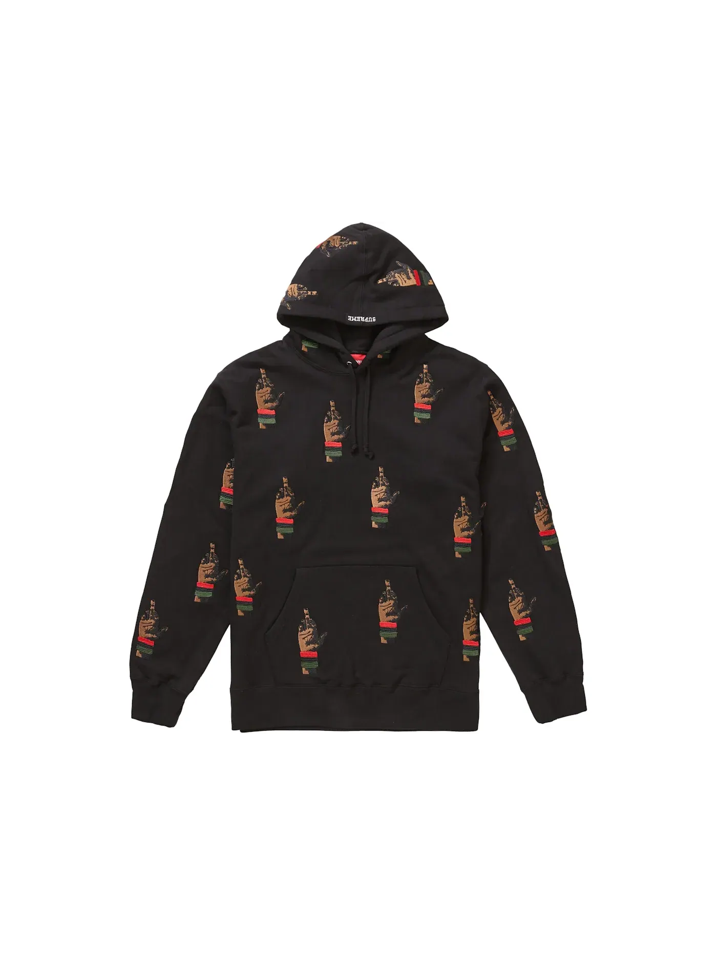Мужской худи с вышивкой Dead Prez RBG Supreme — изображение 1 из 1, черный