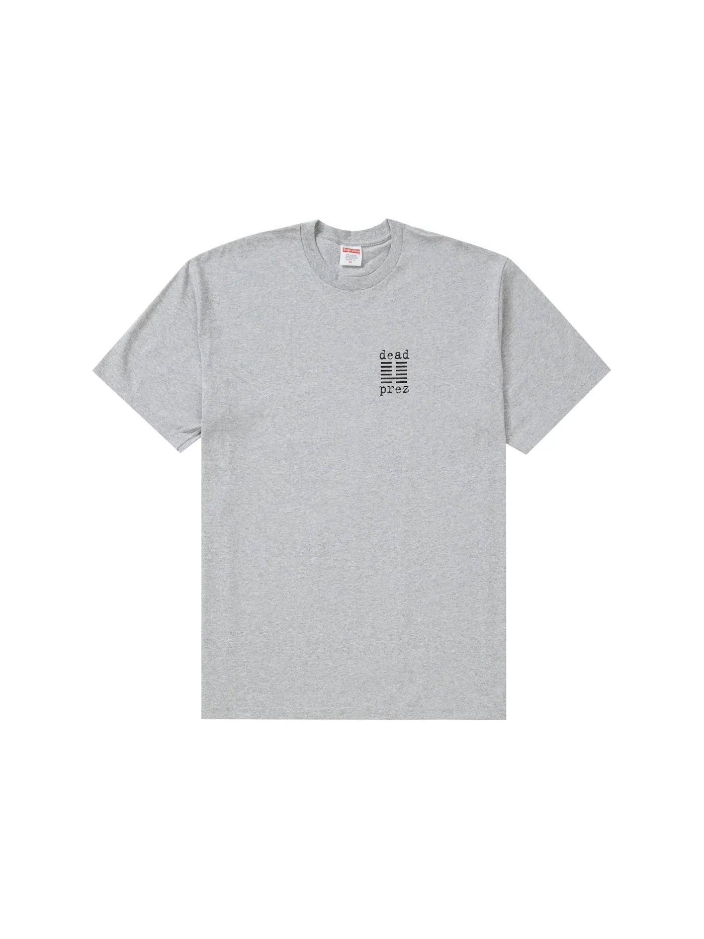 Мужская футболка с принтом Supreme dead prez Tee — изображение 1 из 2, серый