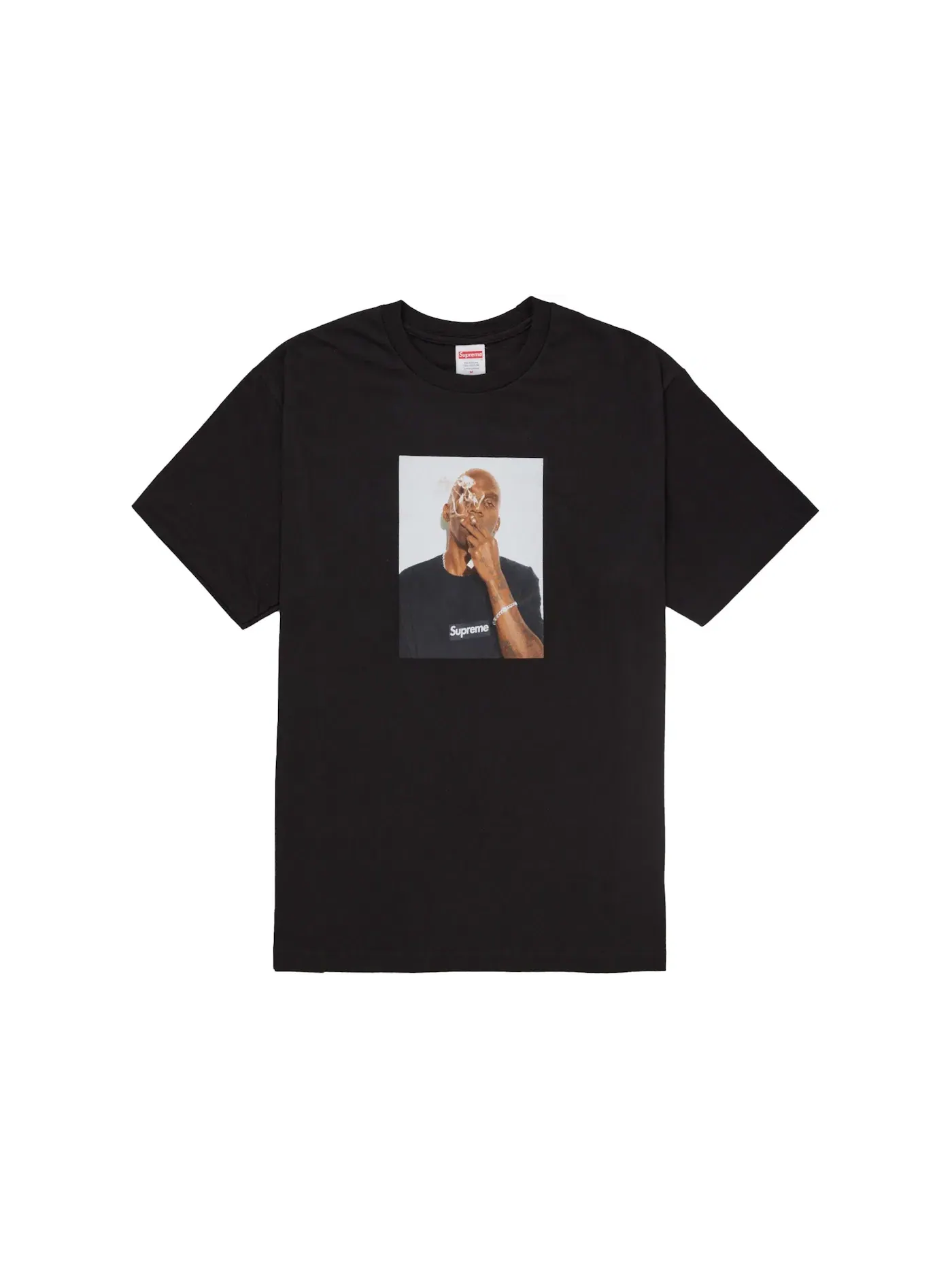 Мужская футболка с принтом Dean Blunt Supreme — изображение 1 из 1, черный