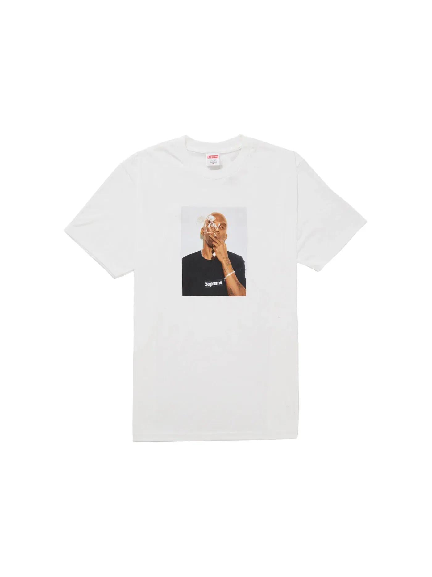 Мужская футболка с принтом Dean Blunt Tee Supreme — изображение 1 из 1, белый