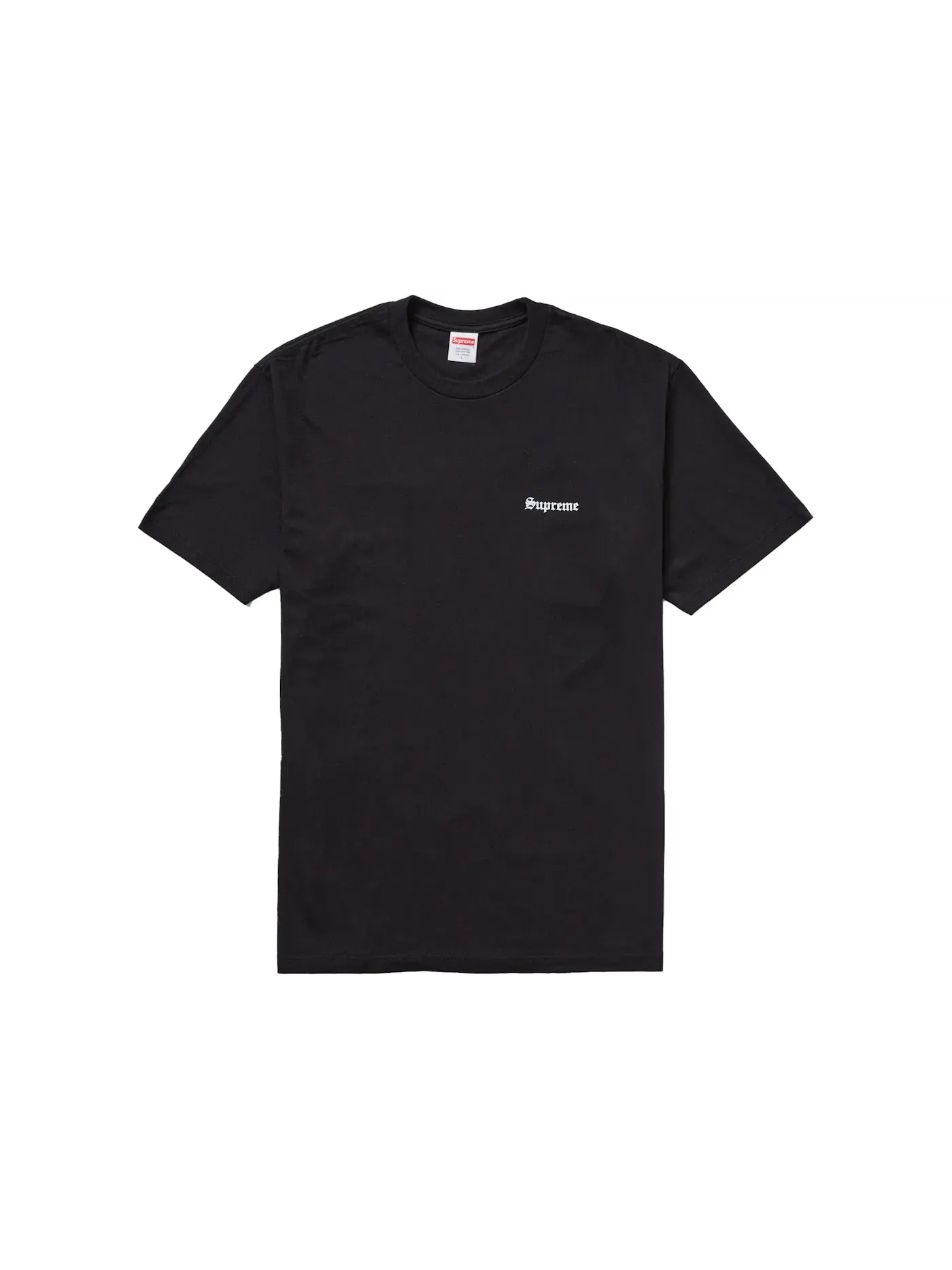 Мужская футболка с принтом Supreme Tee — изображение 2 из 2, черный
