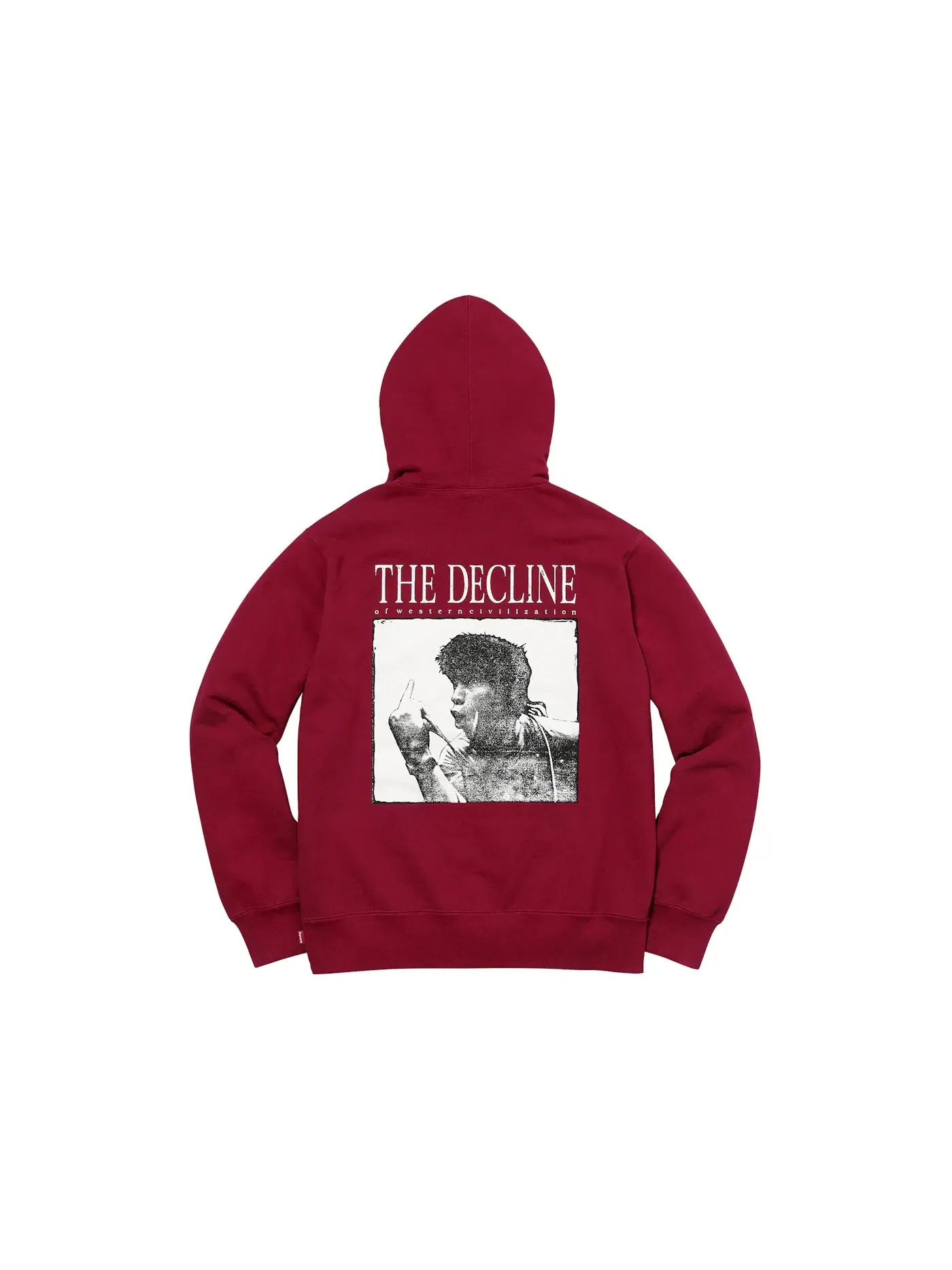 Мужской худи Supreme Decline Hooded Sweatshirt — изображение 2 из 2, красный