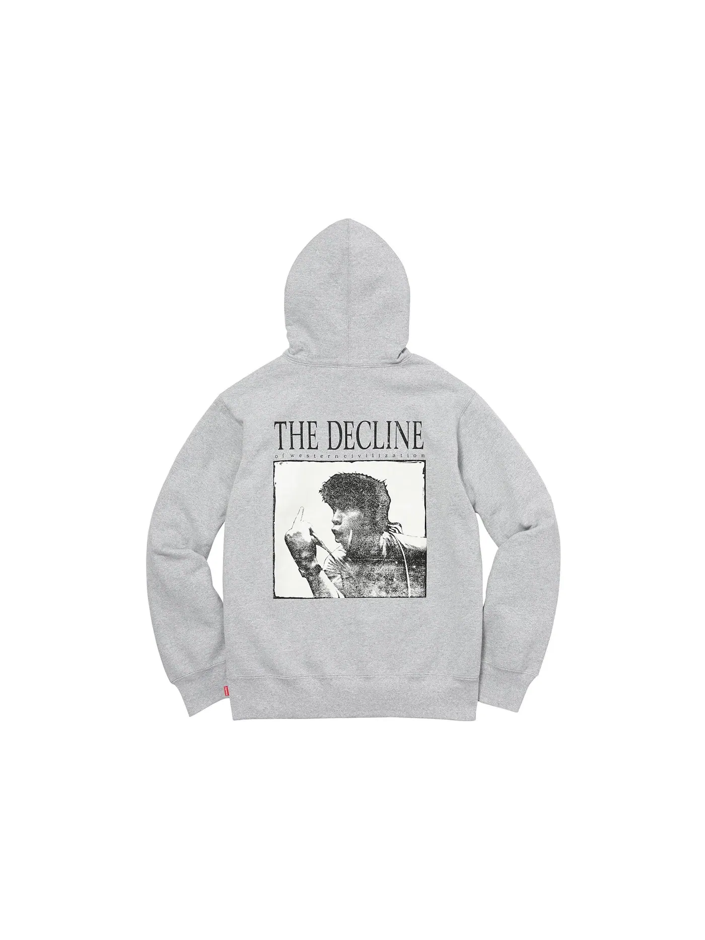 Мужской худи с капюшоном Supreme Decline Sweatshirt — изображение 2 из 2, серый