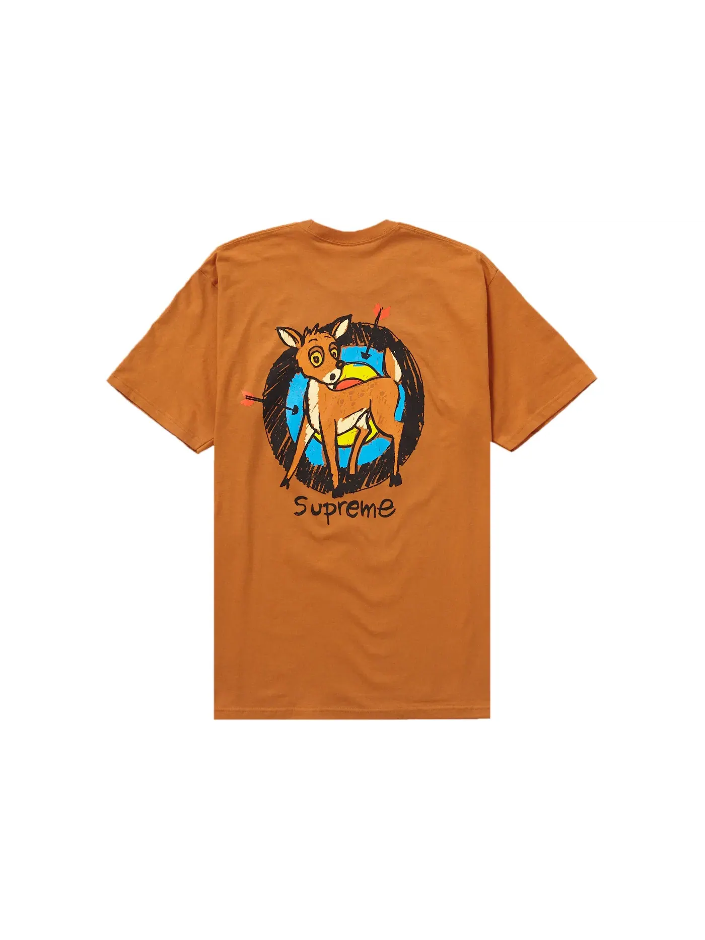 Мужская футболка с принтом Tee Supreme — изображение 1 из 2, оранжевый