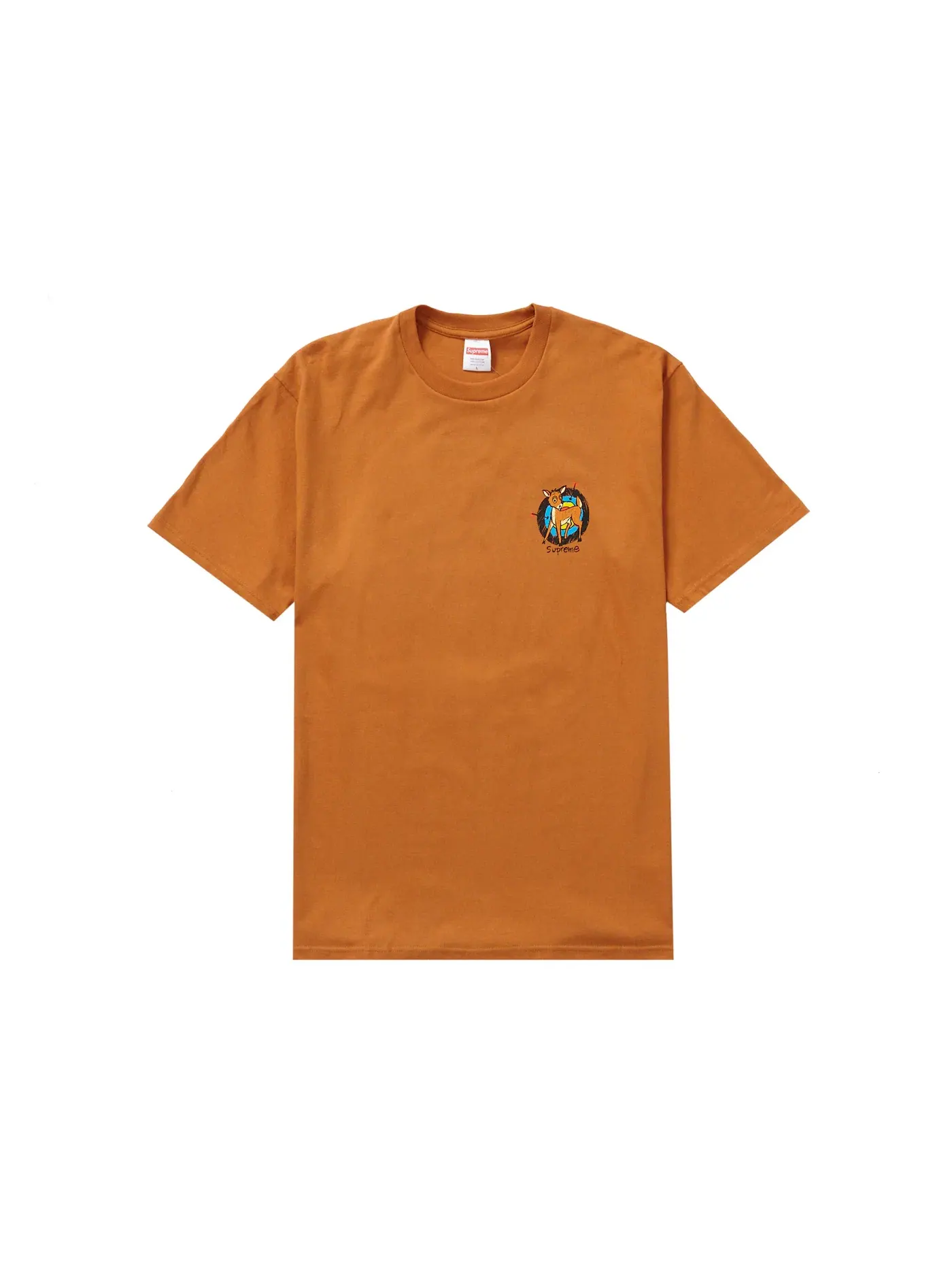 Мужская футболка с принтом Tee Supreme — изображение 2 из 2, оранжевый