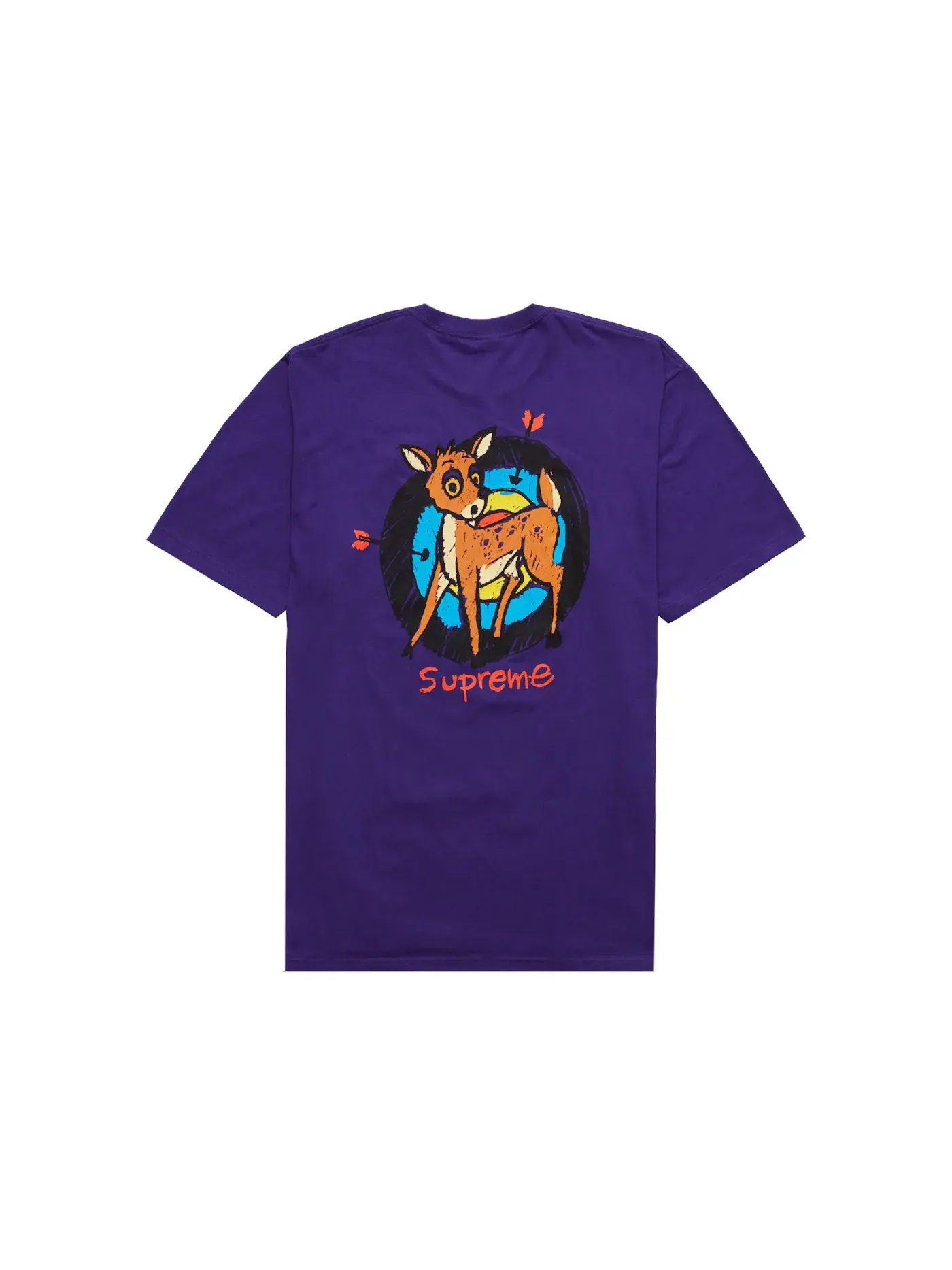 Мужская футболка с принтом Supreme Tee — изображение 1 из 2, фиолетовый