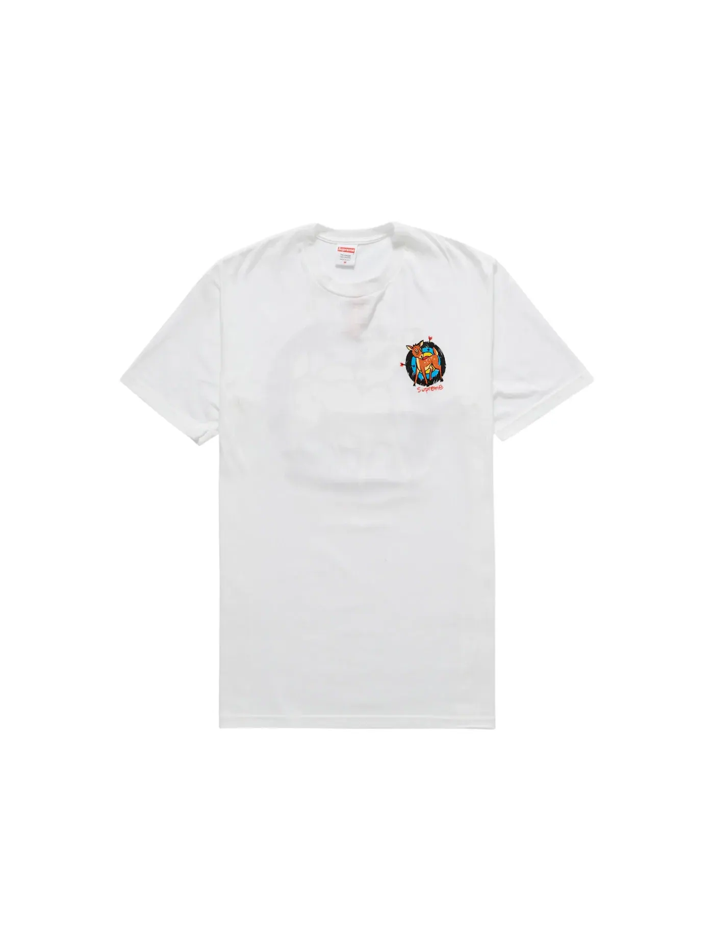 Мужская футболка с принтом Supreme Tee — изображение 2 из 2, белый