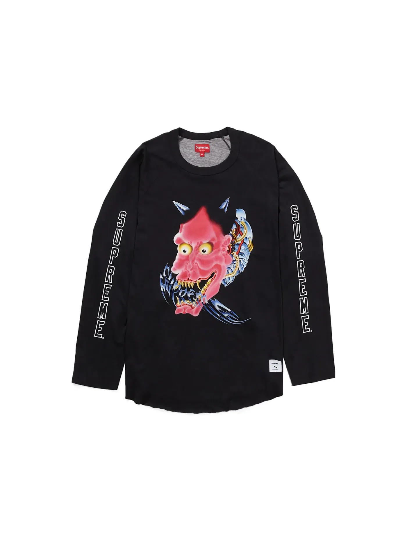 Мужская футболка с длинным рукавом реглан Supreme Demon Raglan L/S Top — изображение 1 из 1, черный