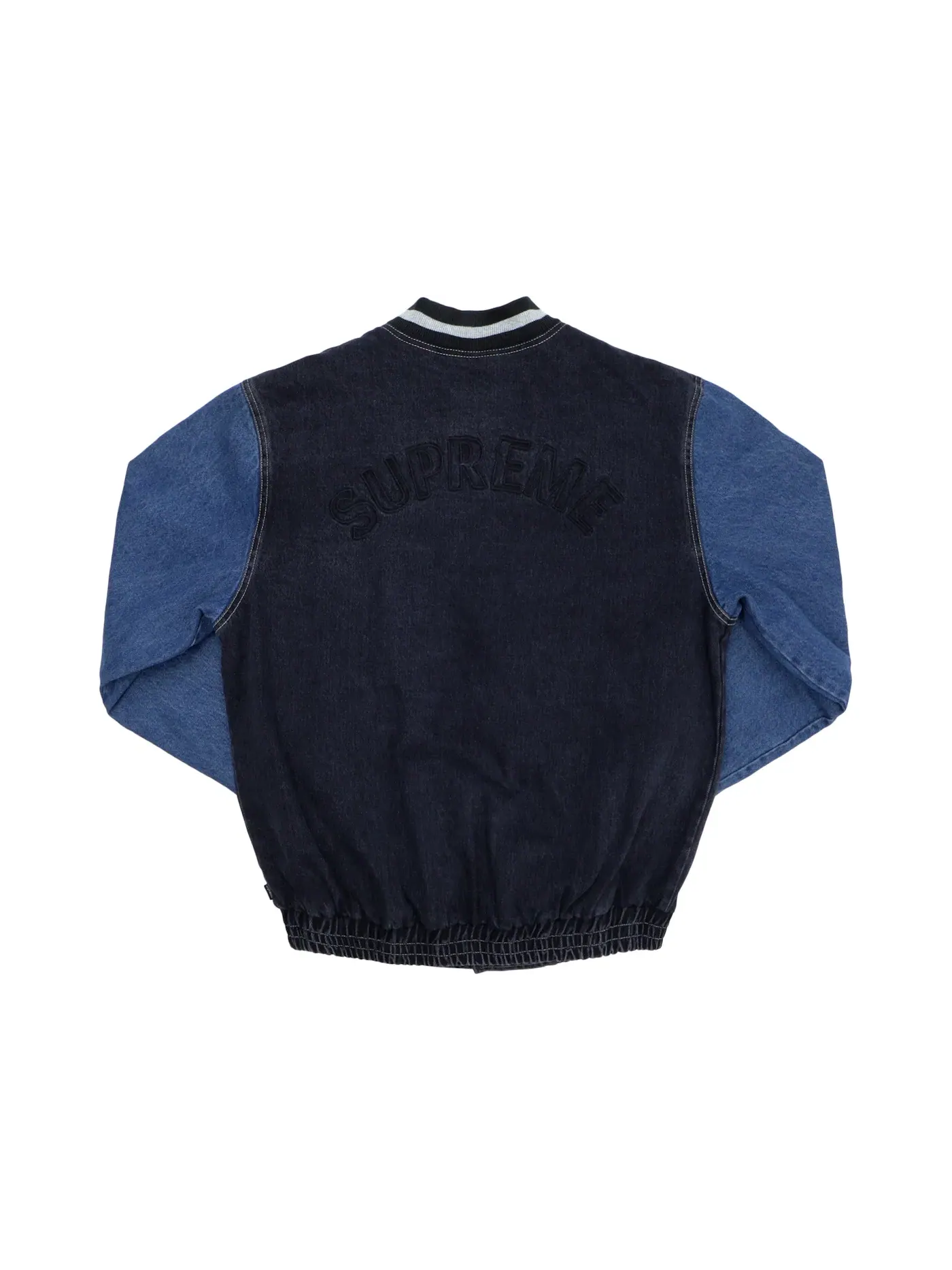 Мужская джинсовая куртка-бомбер с длинным рукавом Supreme Jacket — изображение 2 из 3, черный