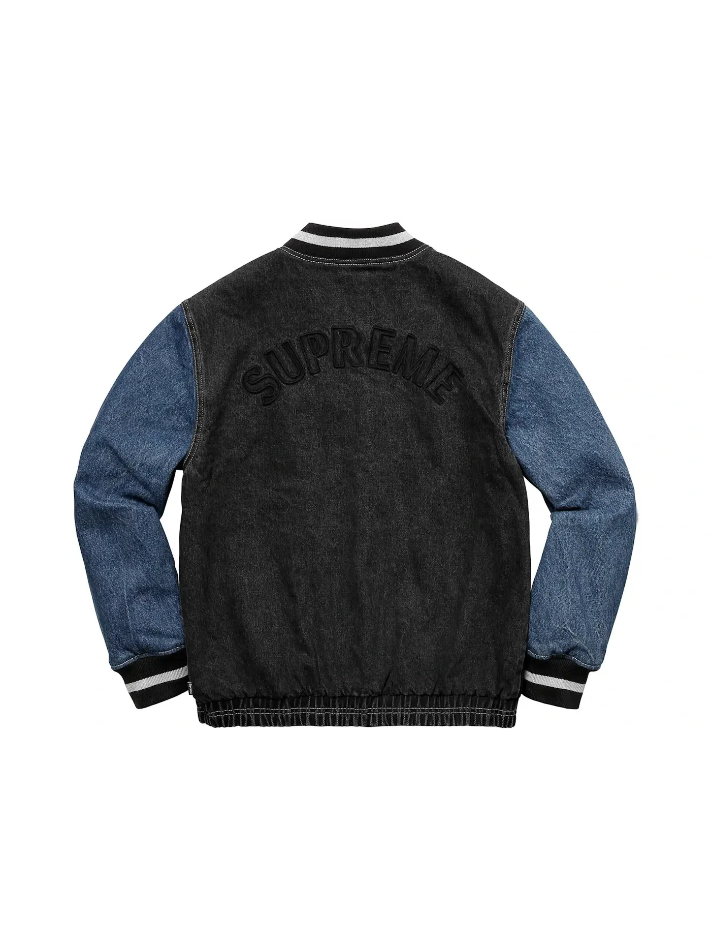 Мужская джинсовая куртка-бомбер с длинным рукавом Supreme Jacket — изображение 3 из 3, черный