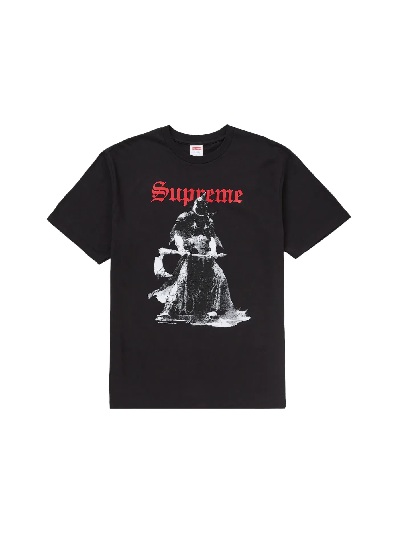 Мужская футболка с принтом Supreme Tee — изображение 1 из 1, черный