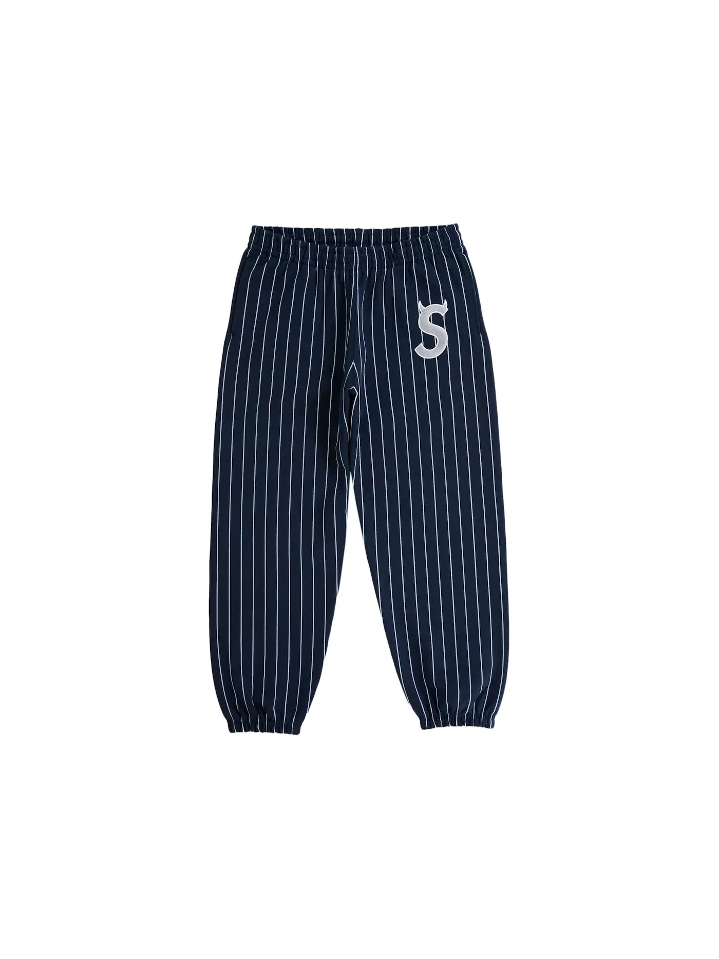 Мужские спортивные штаны с полосками Supreme Devil S Logo Sweatpant Stripe — изображение 1 из 2, полоса