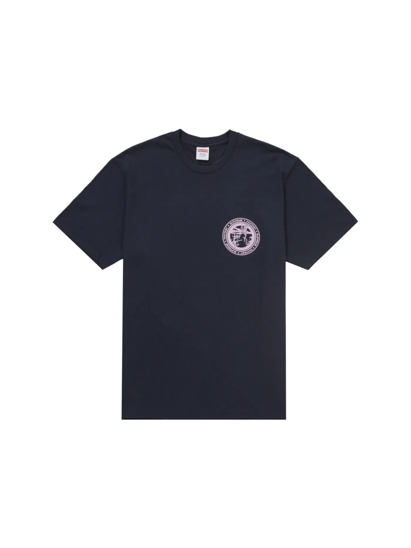 Мужская футболка с принтом Supreme Tee — изображение 2 из 2, темно-синий