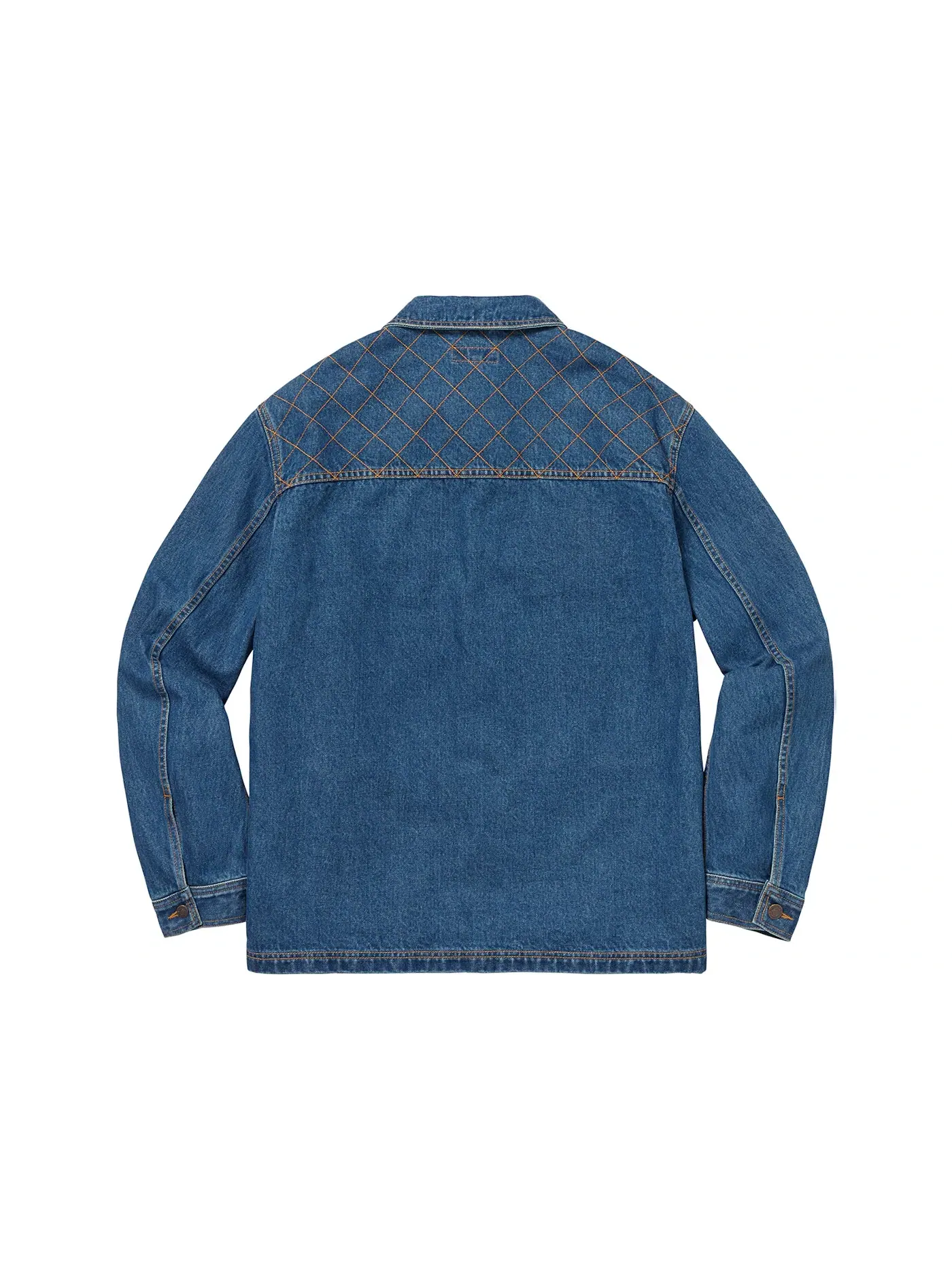 Мужское пальто-куртка с ромбовидной стежкой Supreme Coat — изображение 2 из 2, джинсовый синий