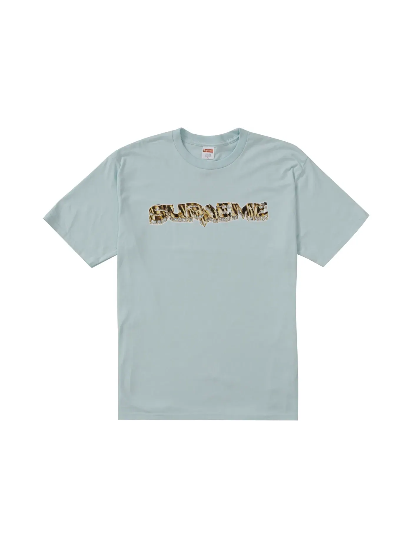 Мужская футболка с принтом Supreme Tee — изображение 1 из 2, бледный синий
