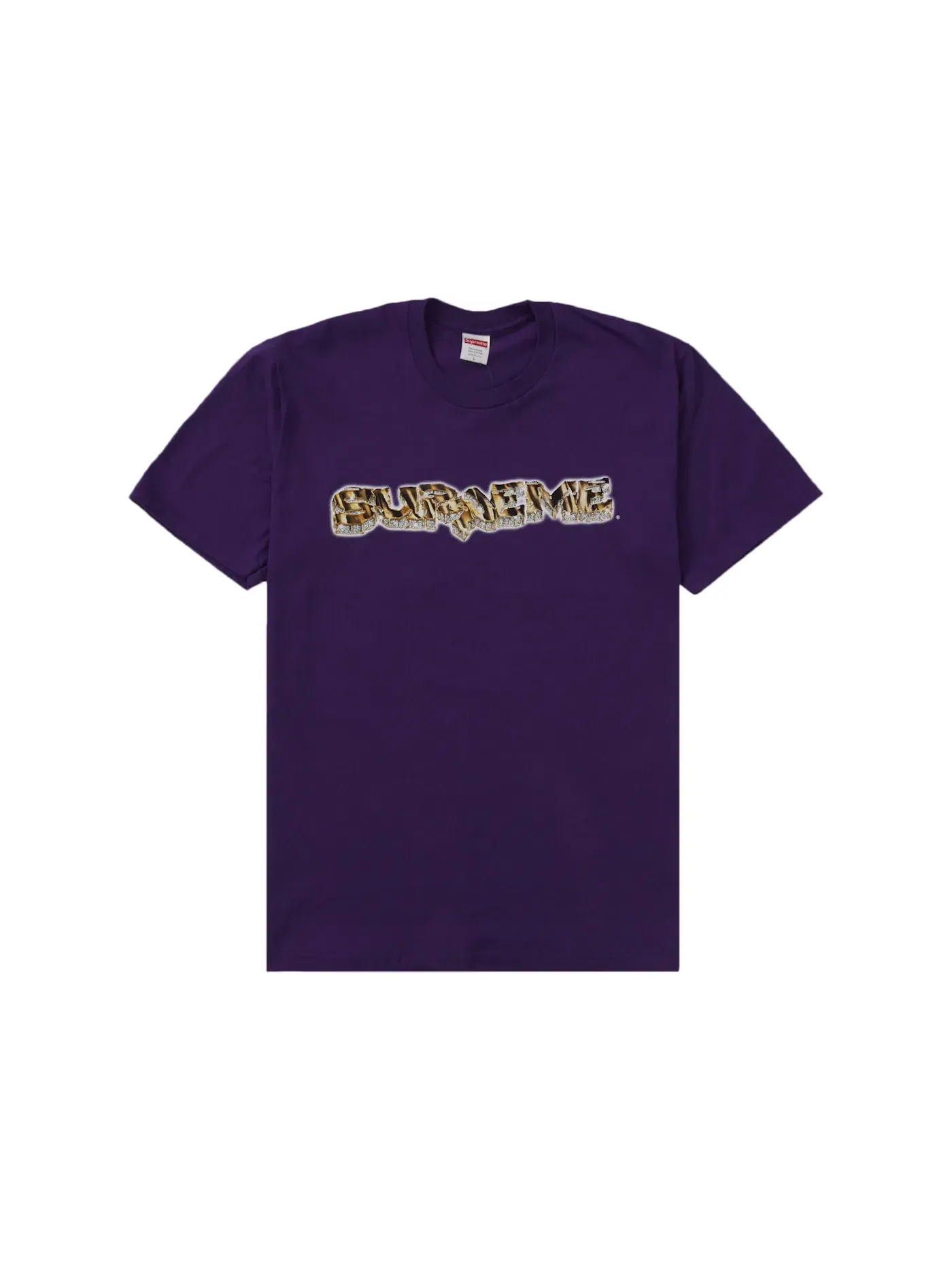 Мужская футболка с принтом Supreme Tee — изображение 1 из 2, фиолетовый