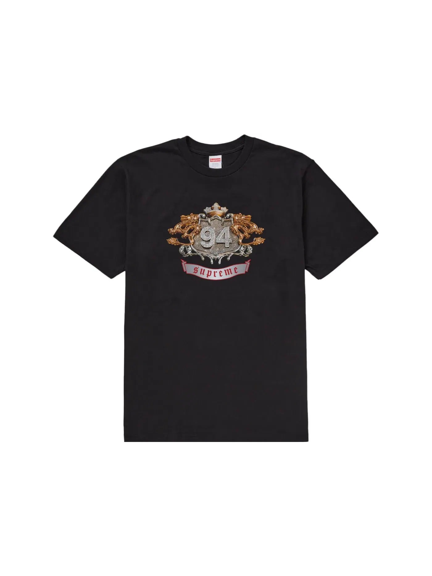 Мужская футболка с принтом Supreme Tee (FW24) — изображение 1 из 1, черный