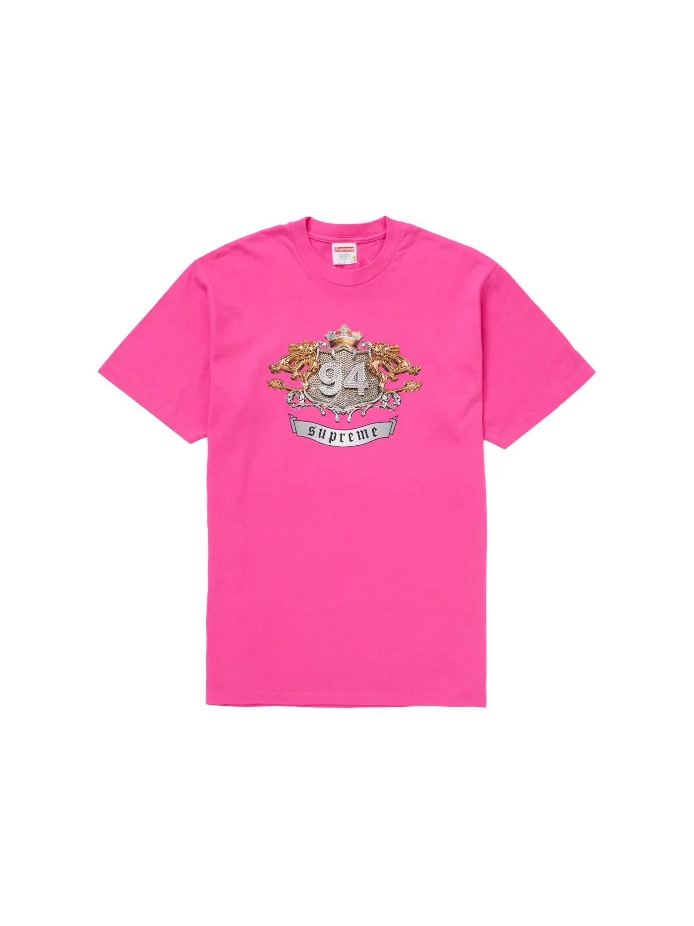 Мужская футболка с принтом Supreme Tee (FW24) — изображение 1 из 1, фуксия