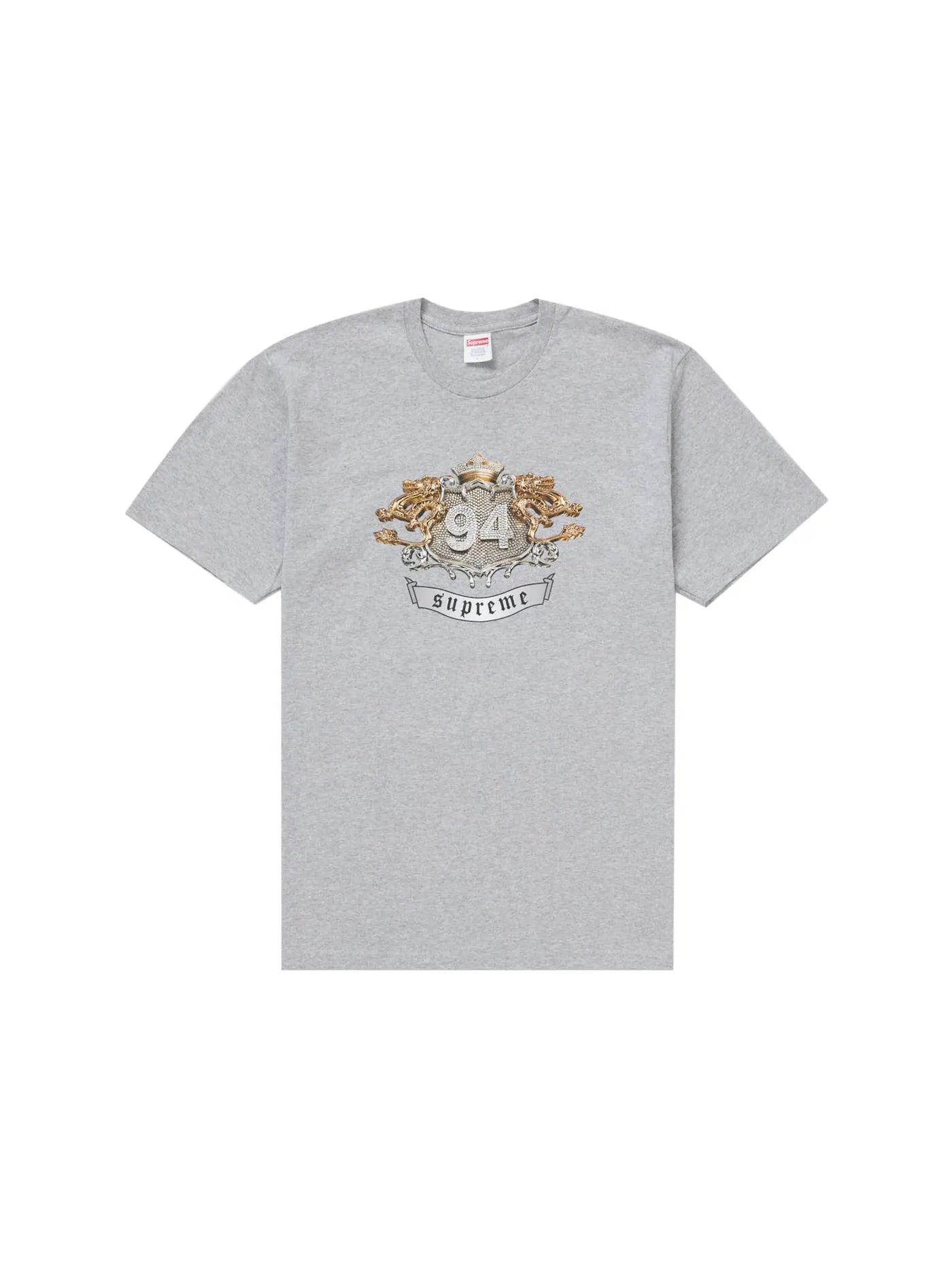 Мужская футболка с принтом Supreme Tee (FW24) — изображение 1 из 1, серый