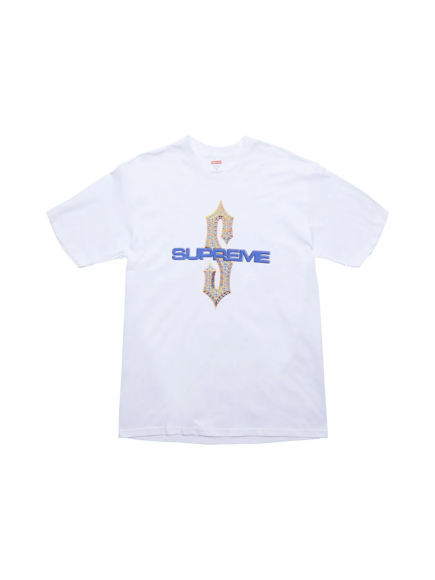 Мужская футболка с принтом Supreme Diamonds Tee — изображение 1 из 1, белый