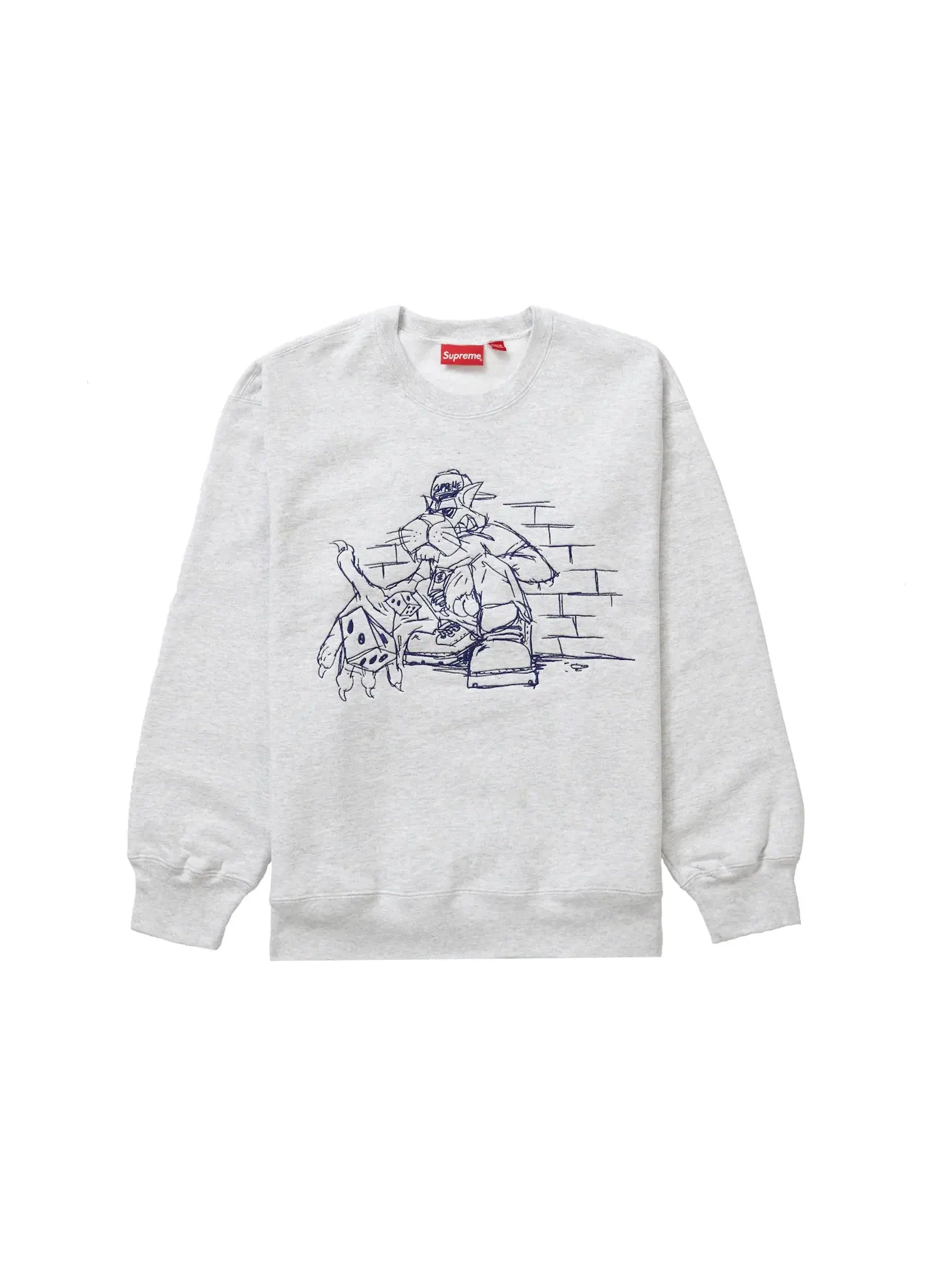 Мужской свитшот Ash Grey Supreme — изображение 1 из 1