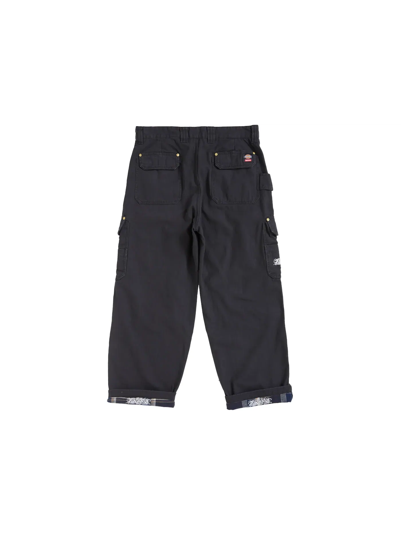 Мужские брюки-карго с подкладкой из фланели Supreme — изображение 2 из 2, черный