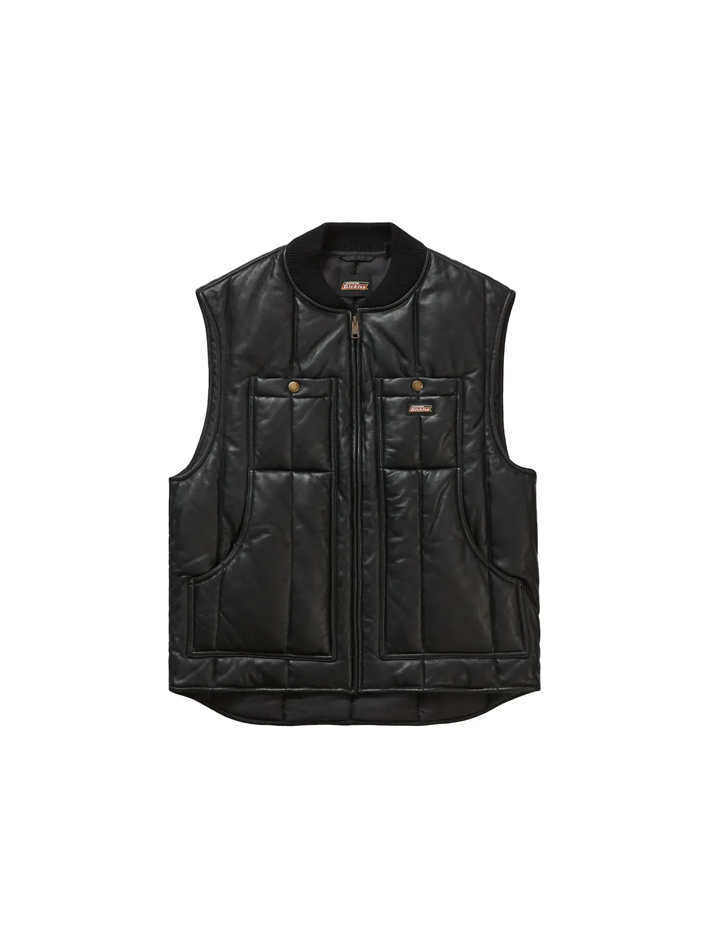 Мужской жилет кожаный Vest Supreme — изображение 1 из 2, черный