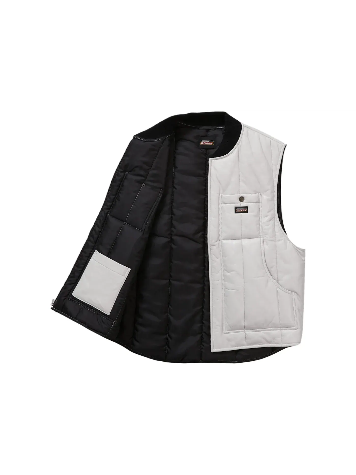 Мужской жилет Leather Work Vest Supreme — изображение 2 из 3, белый