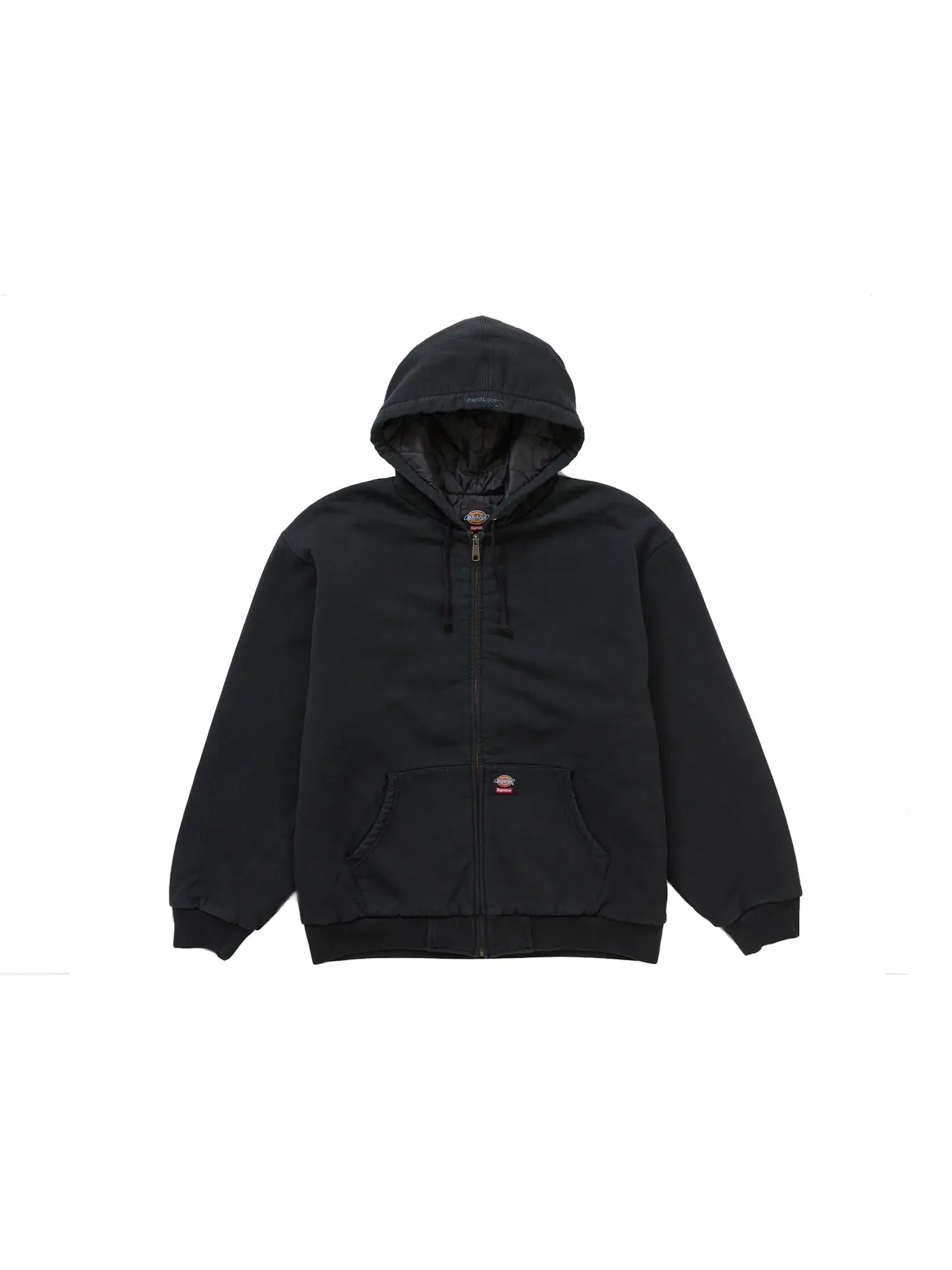 Мужской худи на молнии с капюшоном с начесом Supreme Dickies — изображение 1 из 3, черный