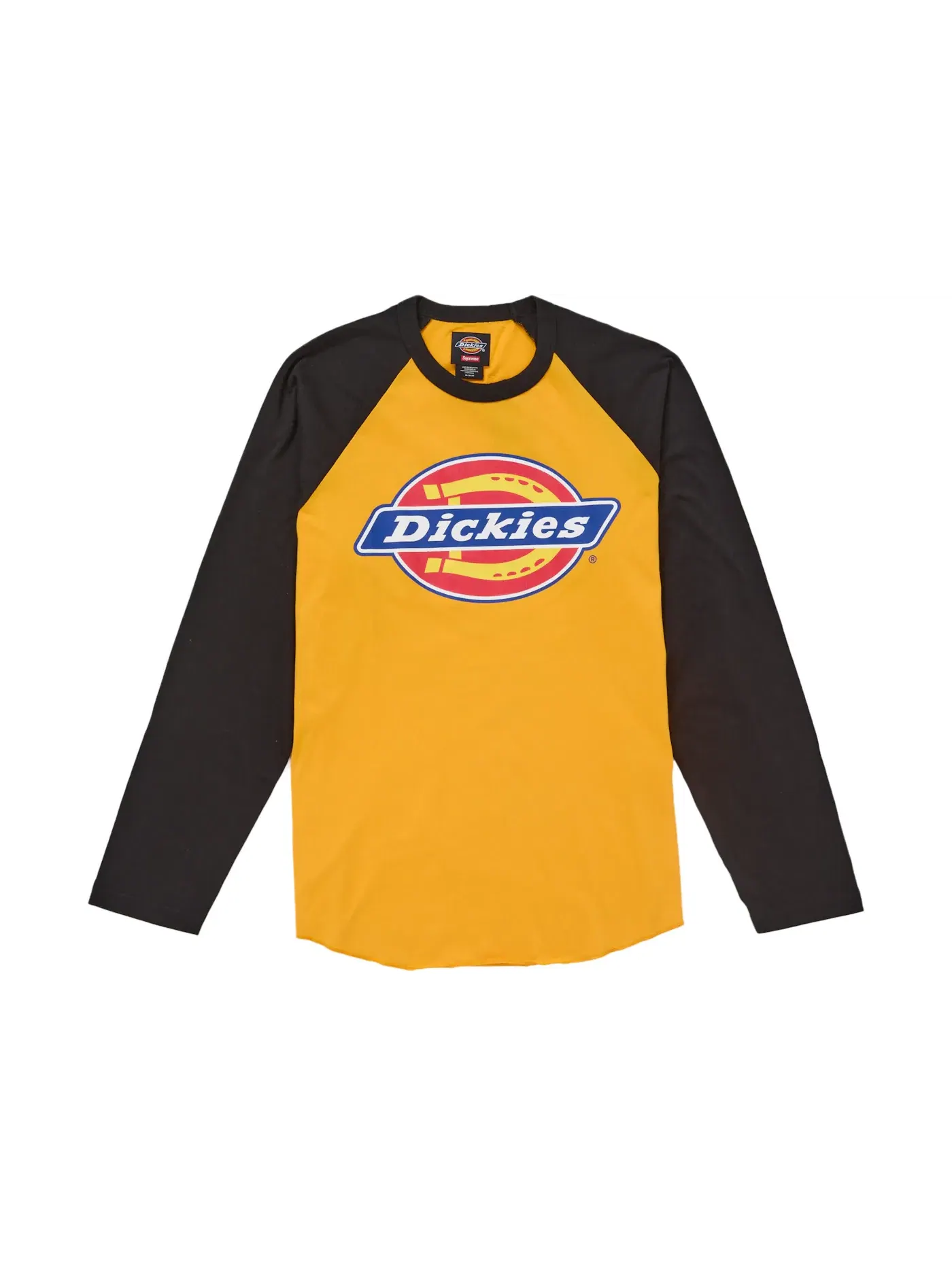 Мужская футболка с длинным рукавом Supreme Dickies Raglan L/S Top — изображение 1 из 2, черный