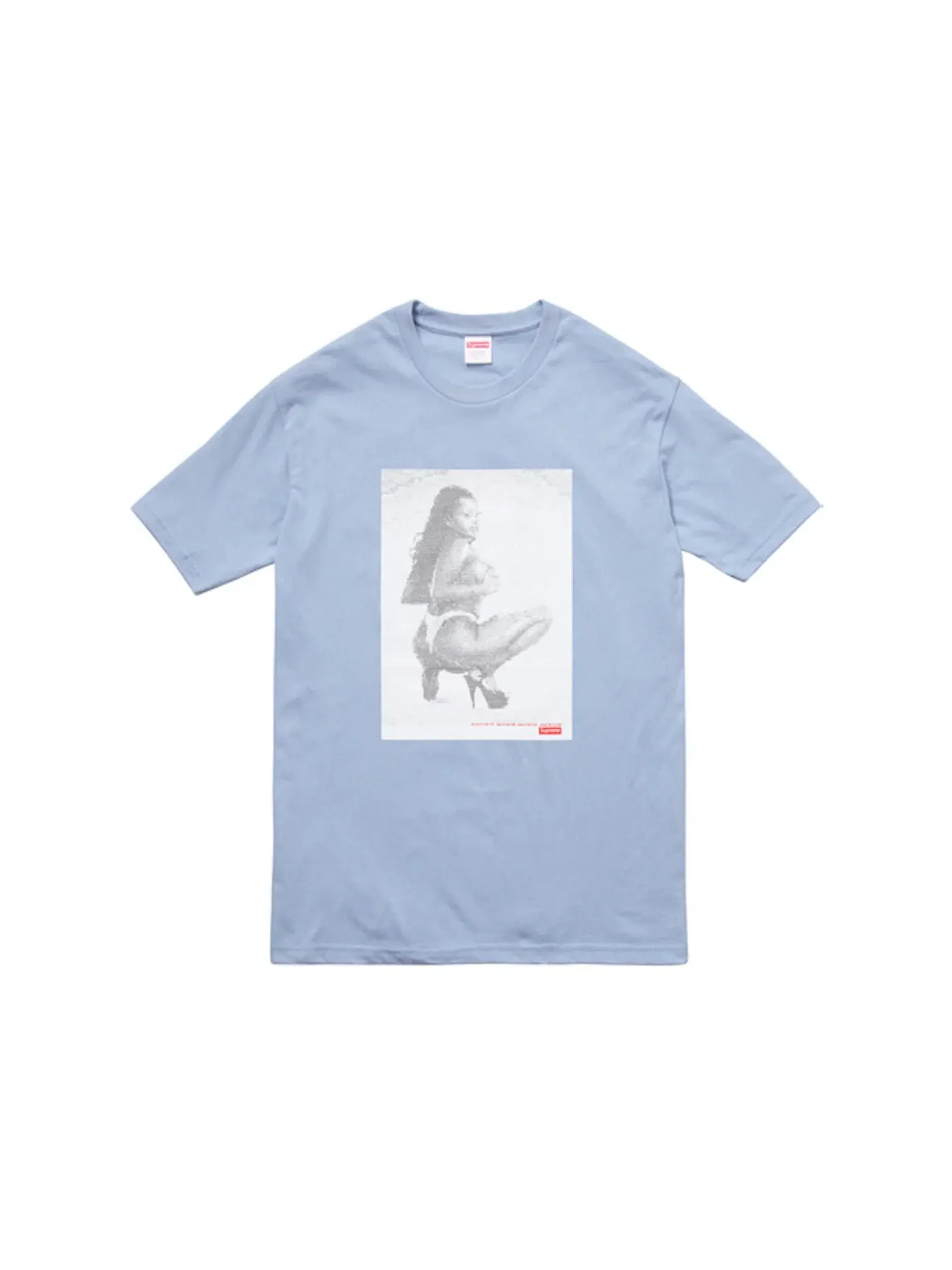 Мужская футболка Supreme Tee — изображение 1 из 1, светлый синий