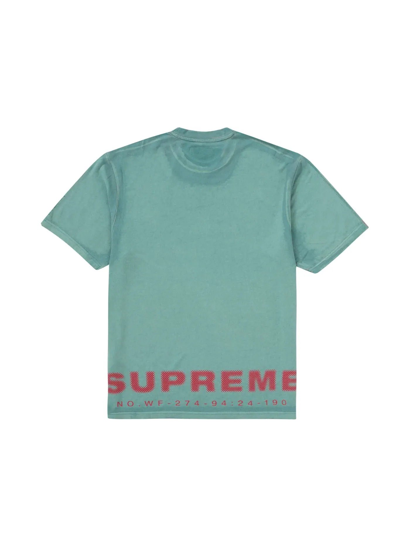 Мужская футболка с принтом Supreme Top — изображение 1 из 2, бирюзовый