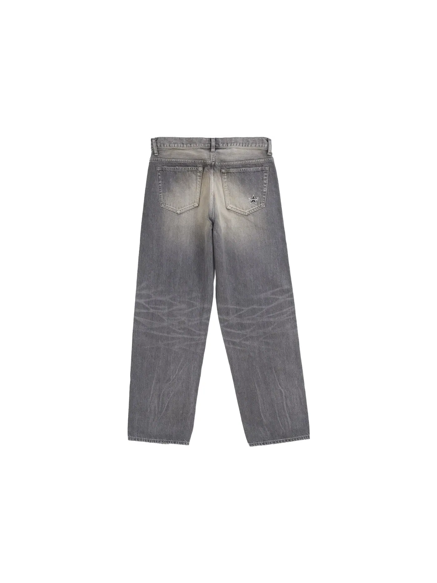 Мужские джинсы свободного кроя с потертостями Jean (SS25) Supreme — изображение 2 из 2, серый