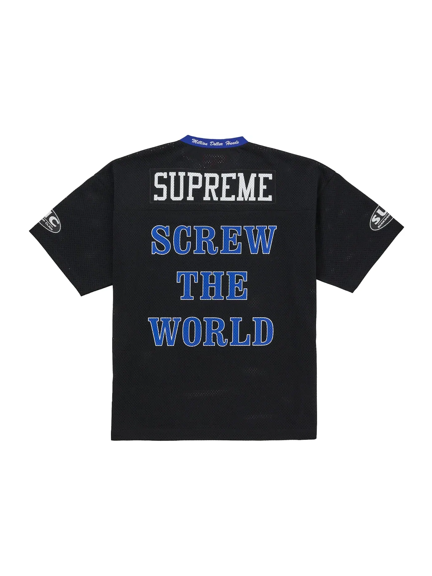 Мужская футбольная джерси с принтом DJ Screw Supreme — изображение 2 из 2, черный